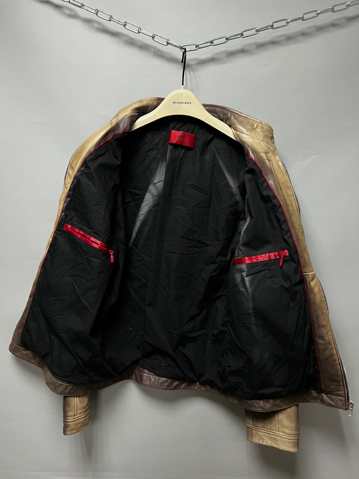 Hugo Boss Hugo Boss Leather Jacket Lamb Exclusive Custom Size US M / EU 48-50 / 2 - 18 Thumbnail