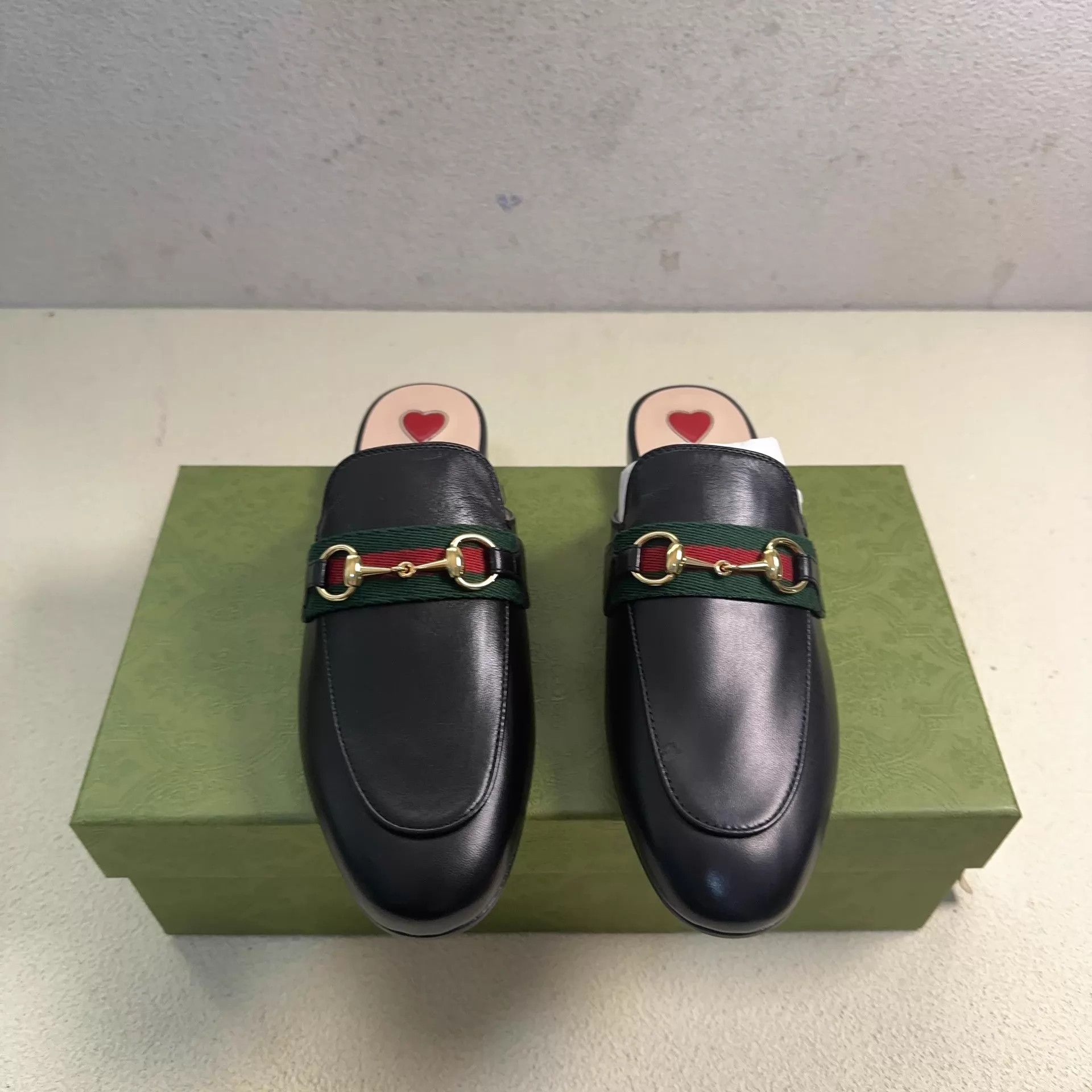 Gucci GUCCI Princetown Horsebit Women's Black Slippers Size US 5.5 / IT 35.5 - 2 Thumbnail