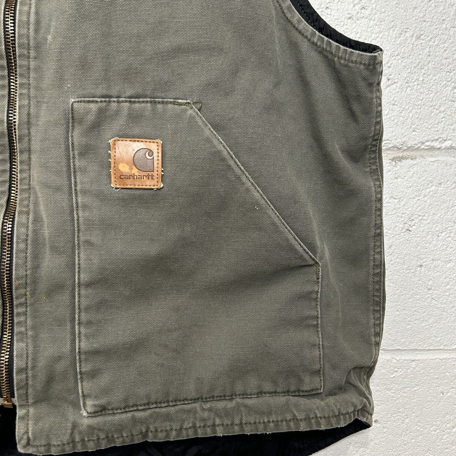 Carhartt Vintage Carhartt Quilted Artic Vest “Moss Green” V47 MOS Size US XL / EU 56 / 4 - 3 Thumbnail