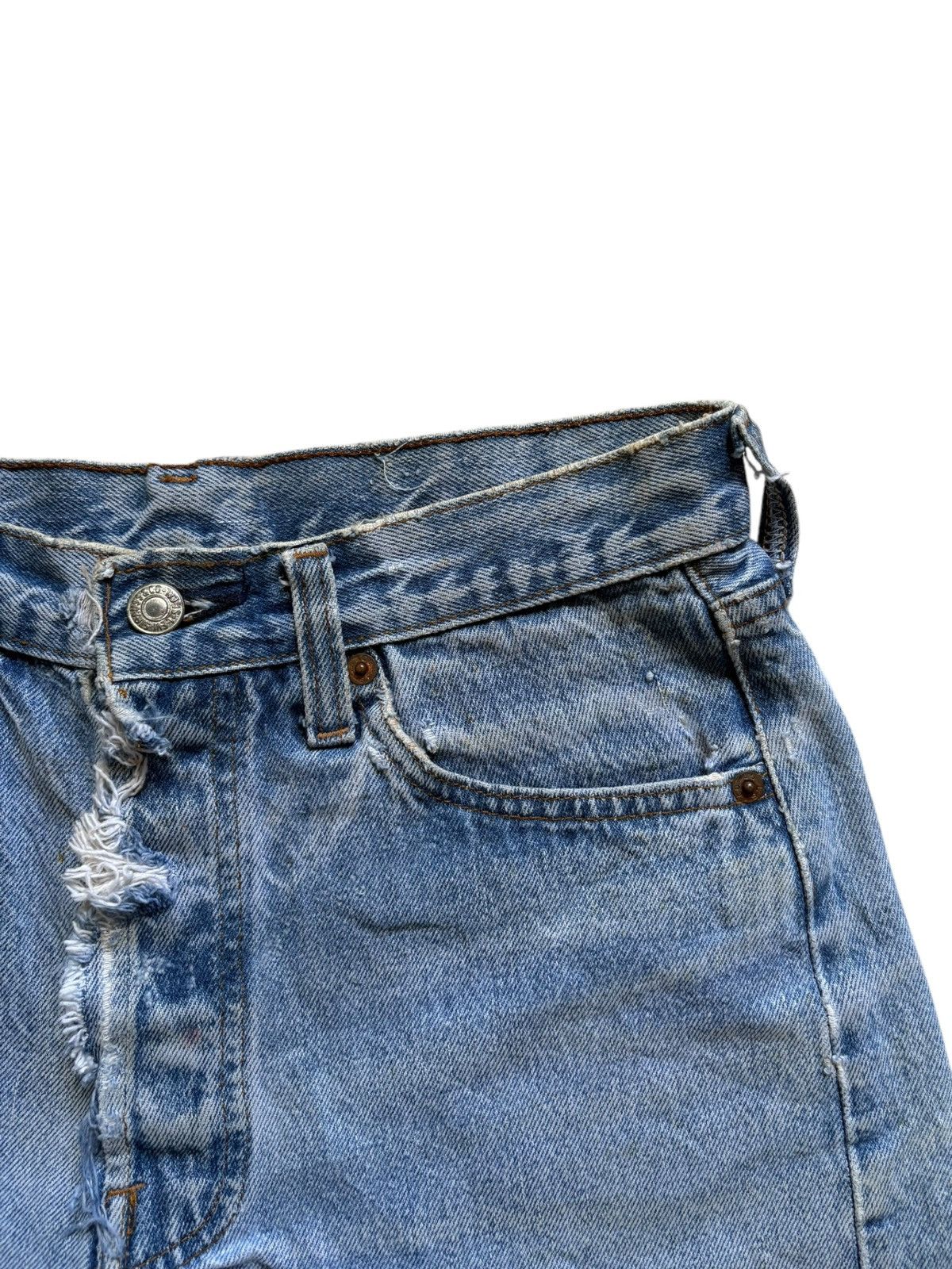 Levi's Vintage 70s Levis 501 Faded Wash Shorts Size 28" / US 6 / IT 42 - 6 Thumbnail
