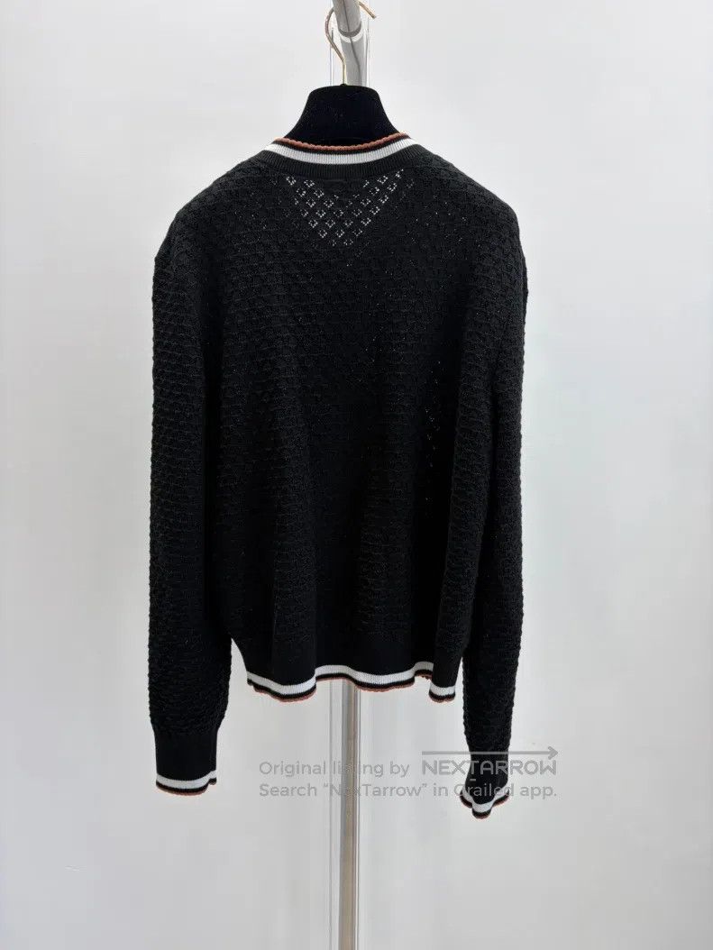Chanel Chanel Black and orange lace knitted cardigan coat Size S / US 4 / IT 40 - 2 Thumbnail