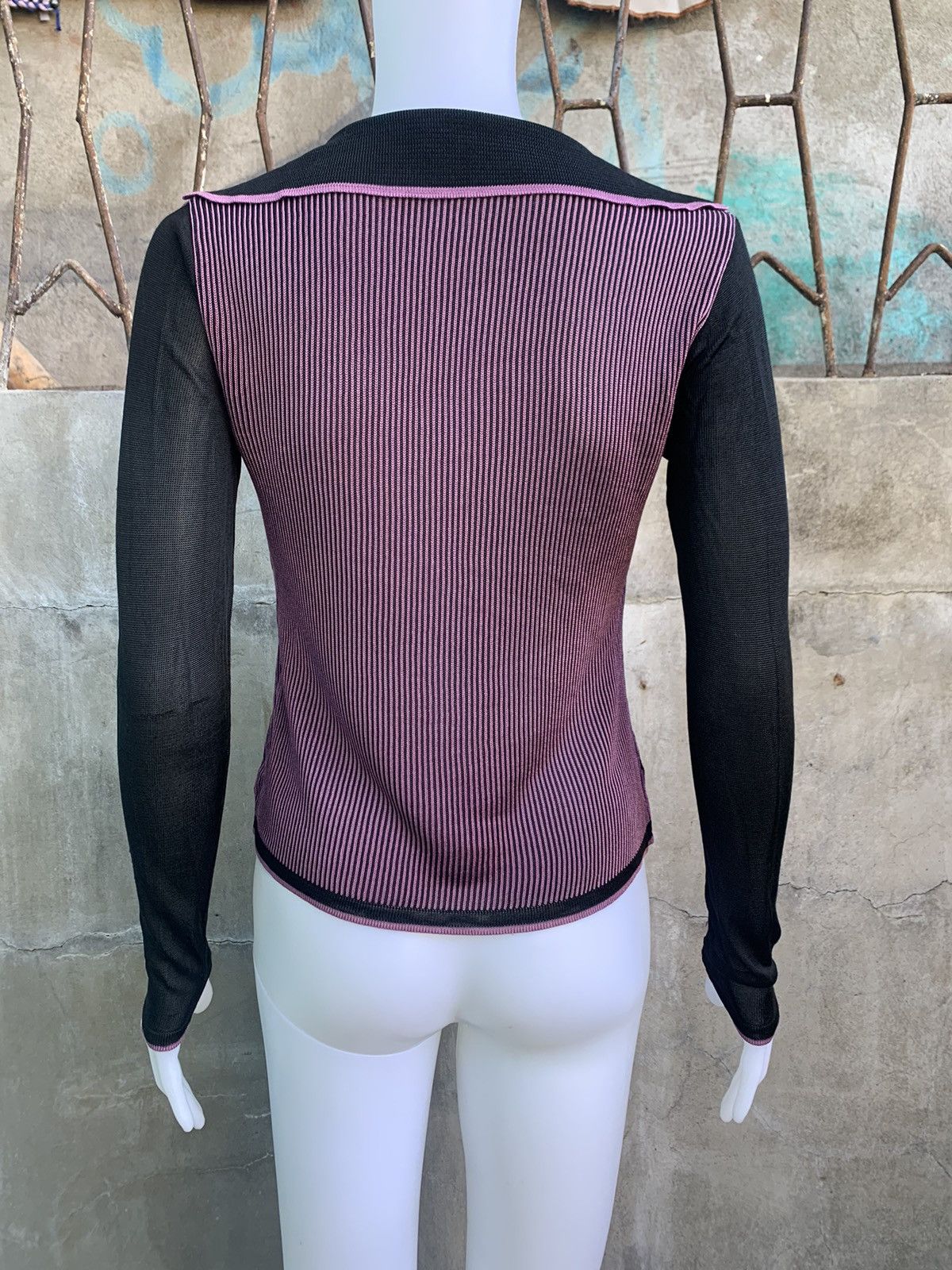 Versace Open Chest Long Sleeve Top Size S / US 4 / IT 40 - 6 Thumbnail