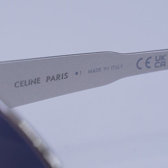Celine Celine CL40293U 16V Sunglasses Shiny Palladium Geometric Fra Size ONE SIZE - 8 Thumbnail
