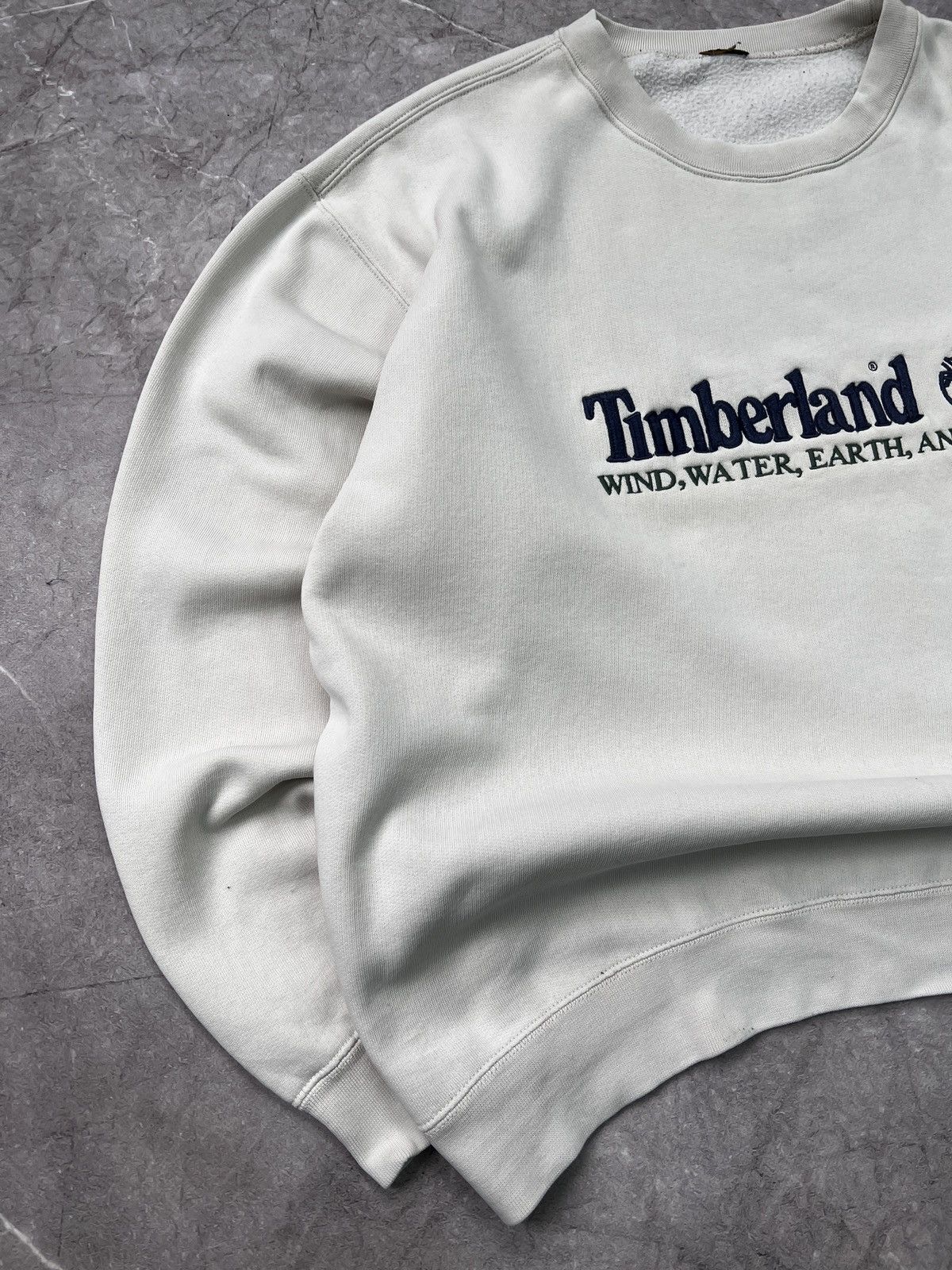 Timberland × Vintage Vintage Timberland Sweatshirt Crewneck Spellout Big Logo Size US XL / EU 56 / 4 - 2 Thumbnail