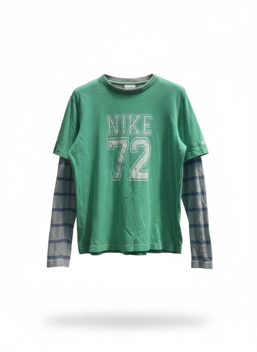 Nike vintage y2k Nike double layered long sleeve Size US L / EU 52-54 / 3 - 1 Thumbnail