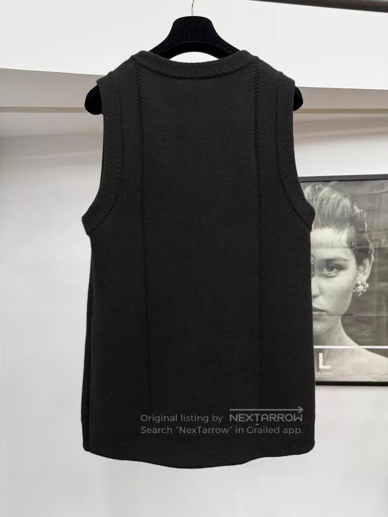 Chanel Chanel Black leather diamond plaid four-pocket vest Size XS / US 0-2 / IT 36-38 - 3 Thumbnail