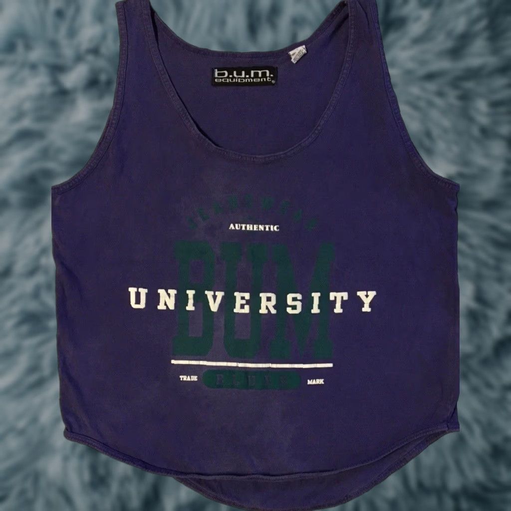 Vintage VINTAGE B.U.M. Equipment Tank Top Shirt M Purple 90s Surf Grunge Hip Hop Vaporwave Ocean Beach USA Mens Graphic Tee) Size US M / EU 48-50 / 2 - 1 Thumbnail