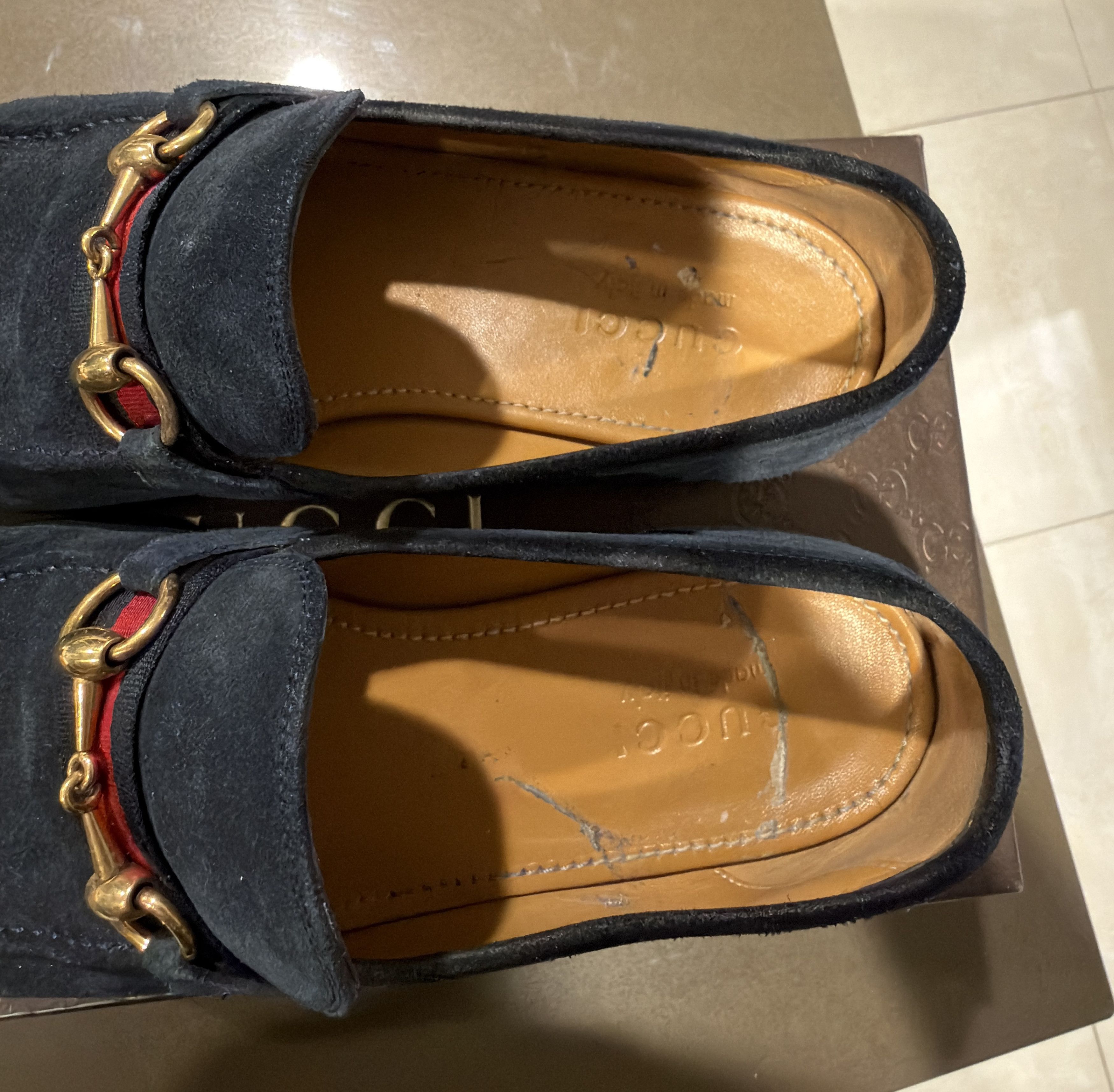 Gucci Gucci Horsebit Loafer 322500 CMA40 Blue Suede Size US 8.5 / EU 41-42 - 4 Thumbnail