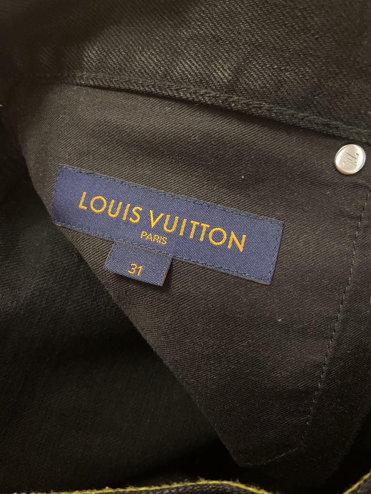 Louis Vuitton Louis Vuitton black regular denim jeans 31 Size US 31 - 7 Thumbnail