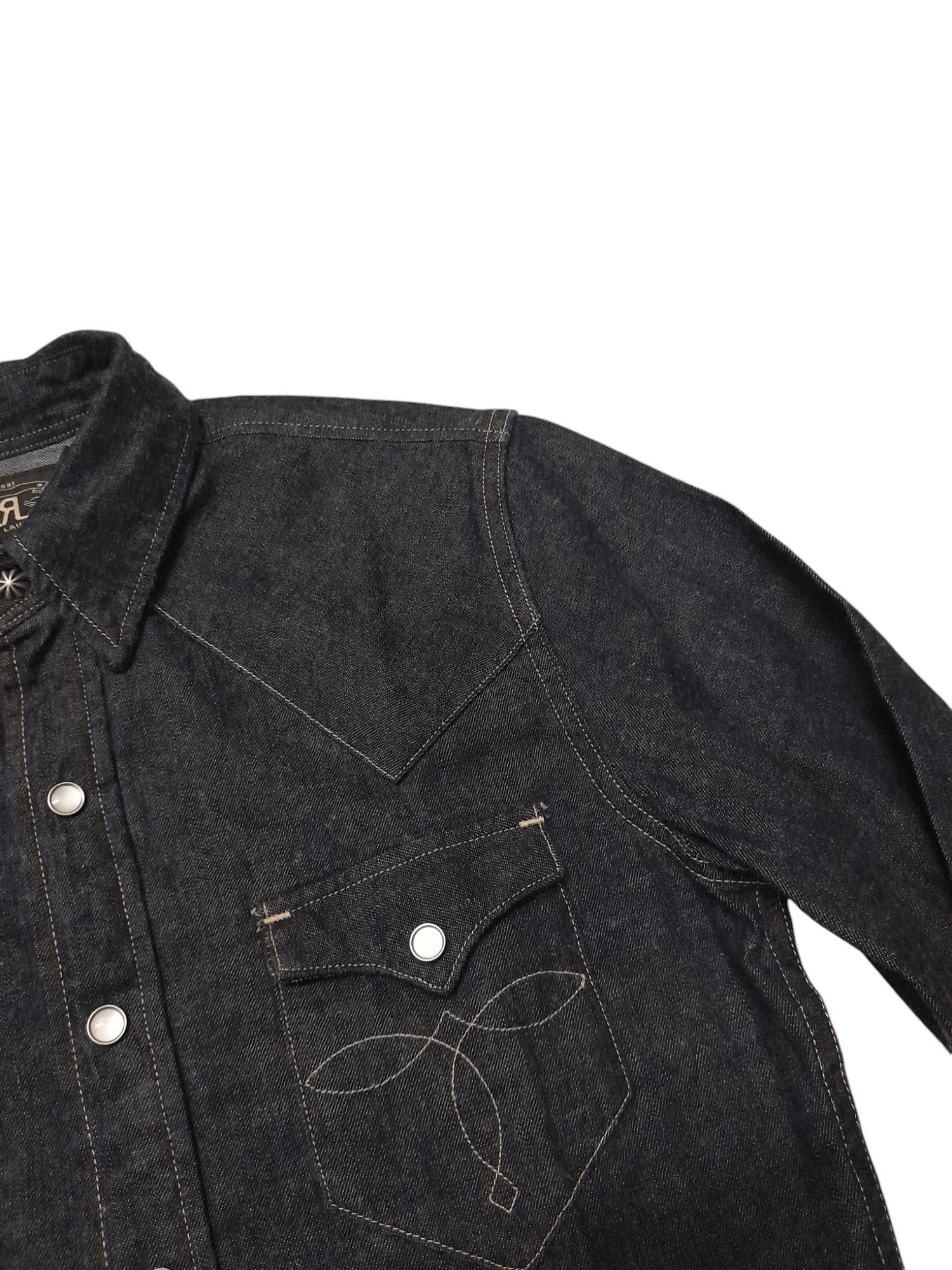 RRL Ralph Lauren RRL Ralph Lauren Buffalo Denim Shirt (F353) Size US XS / EU 42 / 0 - 3 Thumbnail