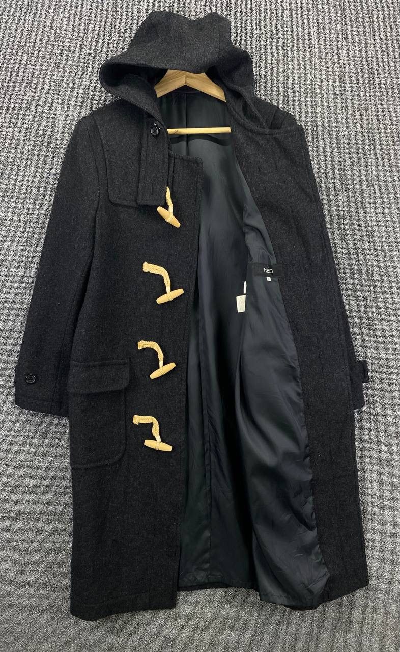 Yohji Yamamoto Vintage Yohji Yamamoto Ined Wool Duffle Coat Long Jacket Size US M / EU 48-50 / 2 - 6 Thumbnail