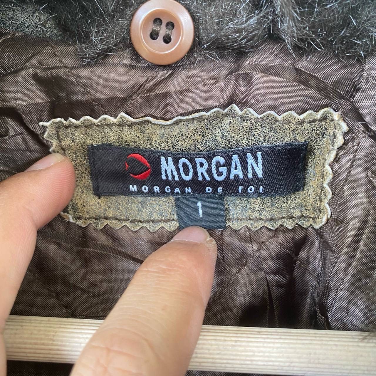 Morgan Homme × Vintage Vtg Morgan Flufy Leather Jacket Size US M / EU 48-50 / 2 - 6 Thumbnail