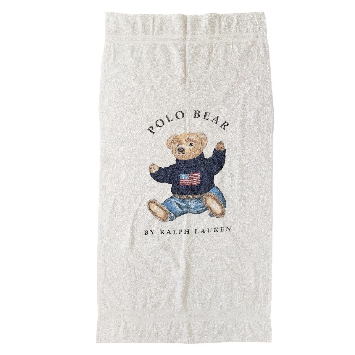 Ralph Lauren Vintage Ralph Lauren Polo Bear Beach Bath Towel Made In USA Size ONE SIZE - 1 Thumbnail