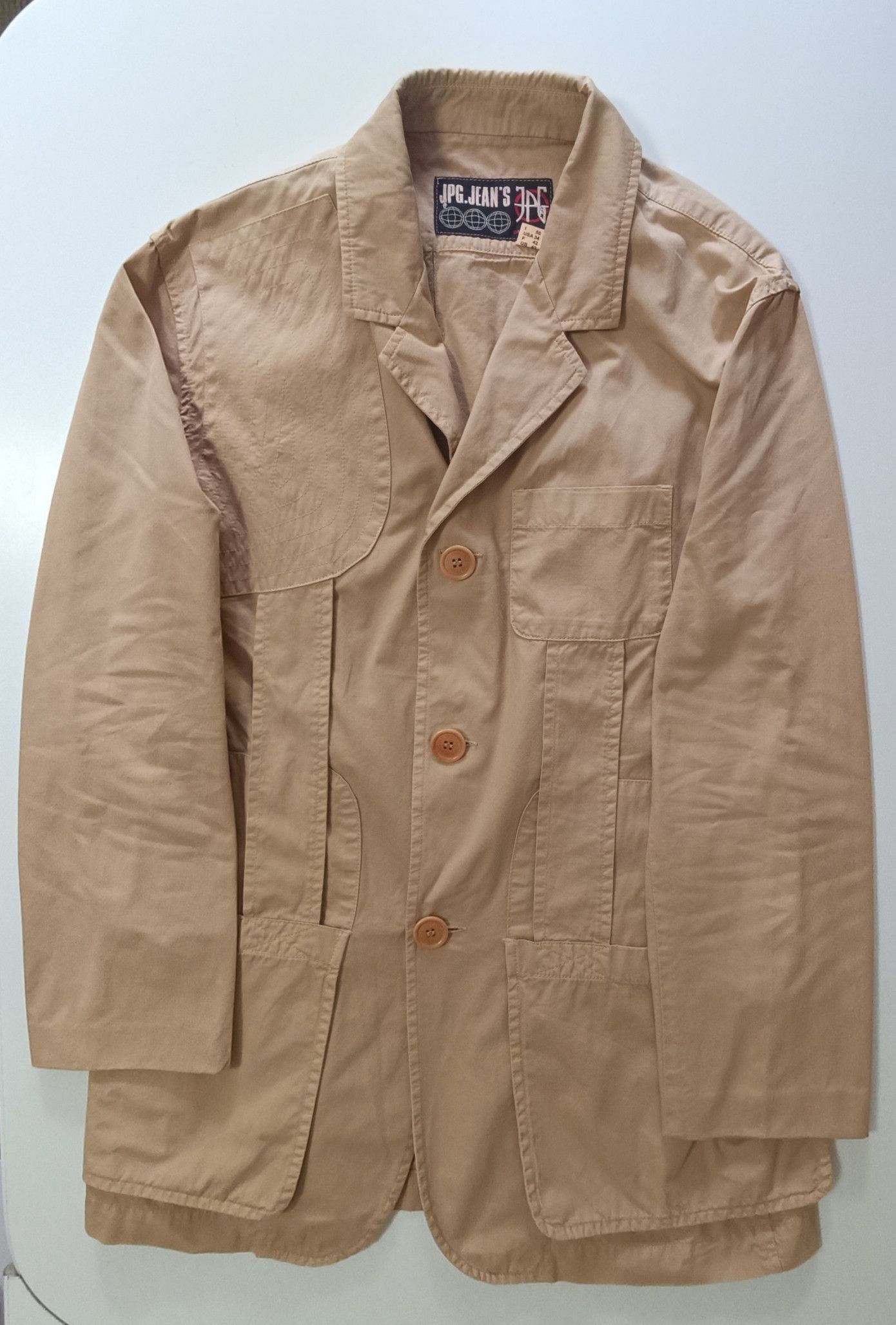 Jean Paul Gaultier SS2003 - Parachute light beige jacket Size US M / EU 48-50 / 2 - 7 Thumbnail