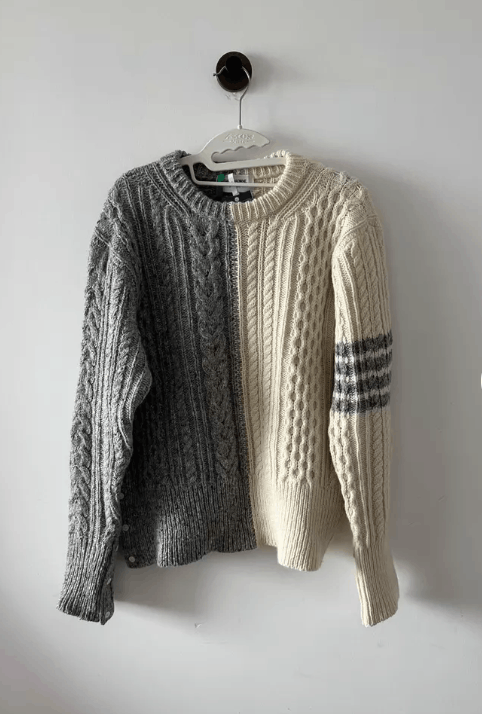 Thom Browne Thom Browne splicing color sweater-wxx Size US XXL / EU 58 / 5 - 1 Thumbnail