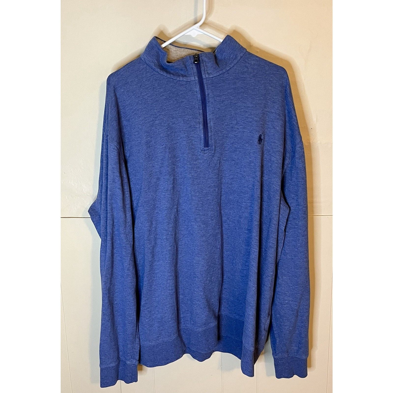 Ralph Lauren Polo Ralph Lauren 1/4 Zip Pullover 2XLT Blue Pullover Size US XXL / EU 58 / 5 - 1 Thumbnail