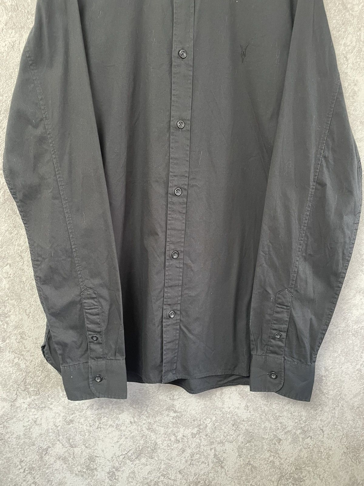 Allsaints Allsaints Basic Black Long Sleeve Shirt Button Up Size US S / EU 44-46 / 1 - 4 Thumbnail