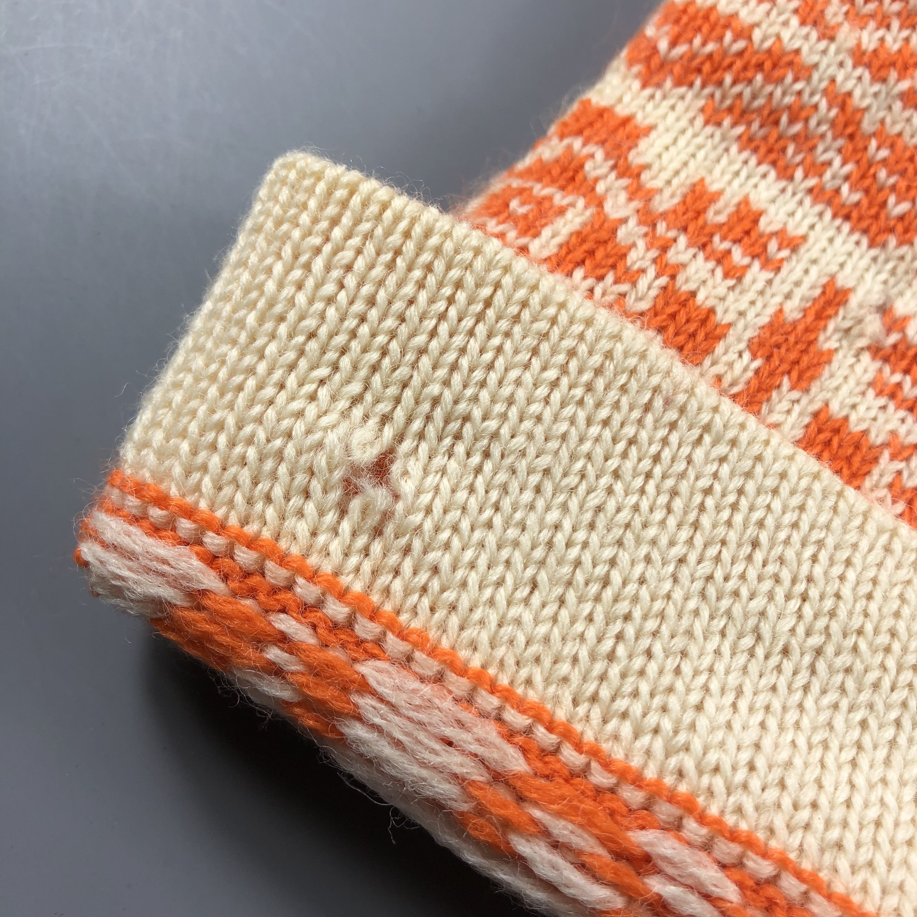 Vintage Ski Fair Isle Beanie Snow Hat Snow Cap -D377 Size ONE SIZE - 7 Thumbnail