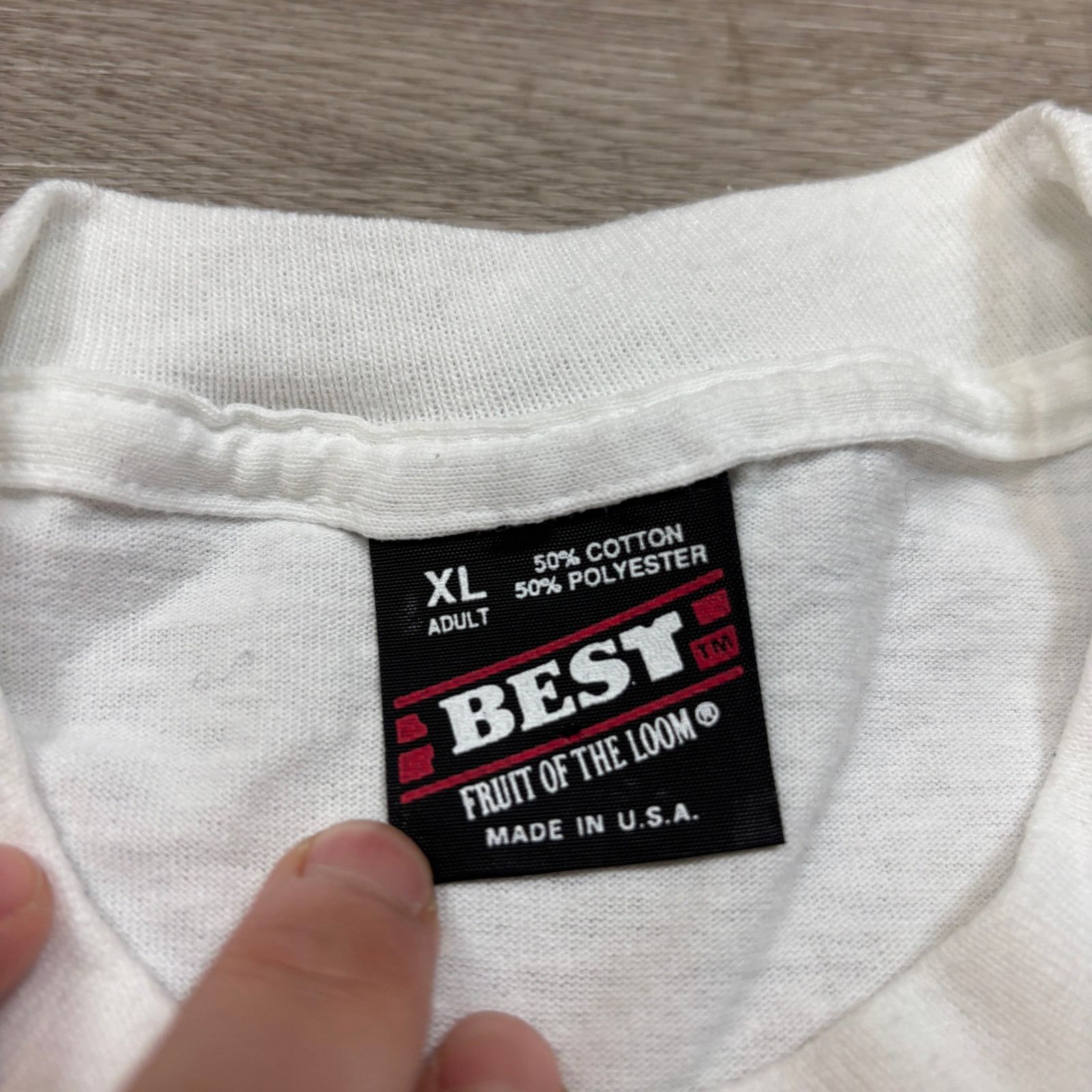 Fruit Of The Loom × Vintage VTG 90s Misogyny Core Tits or Tires Problems Shirt Men's XL Size US XL / EU 56 / 4 - 6 Thumbnail