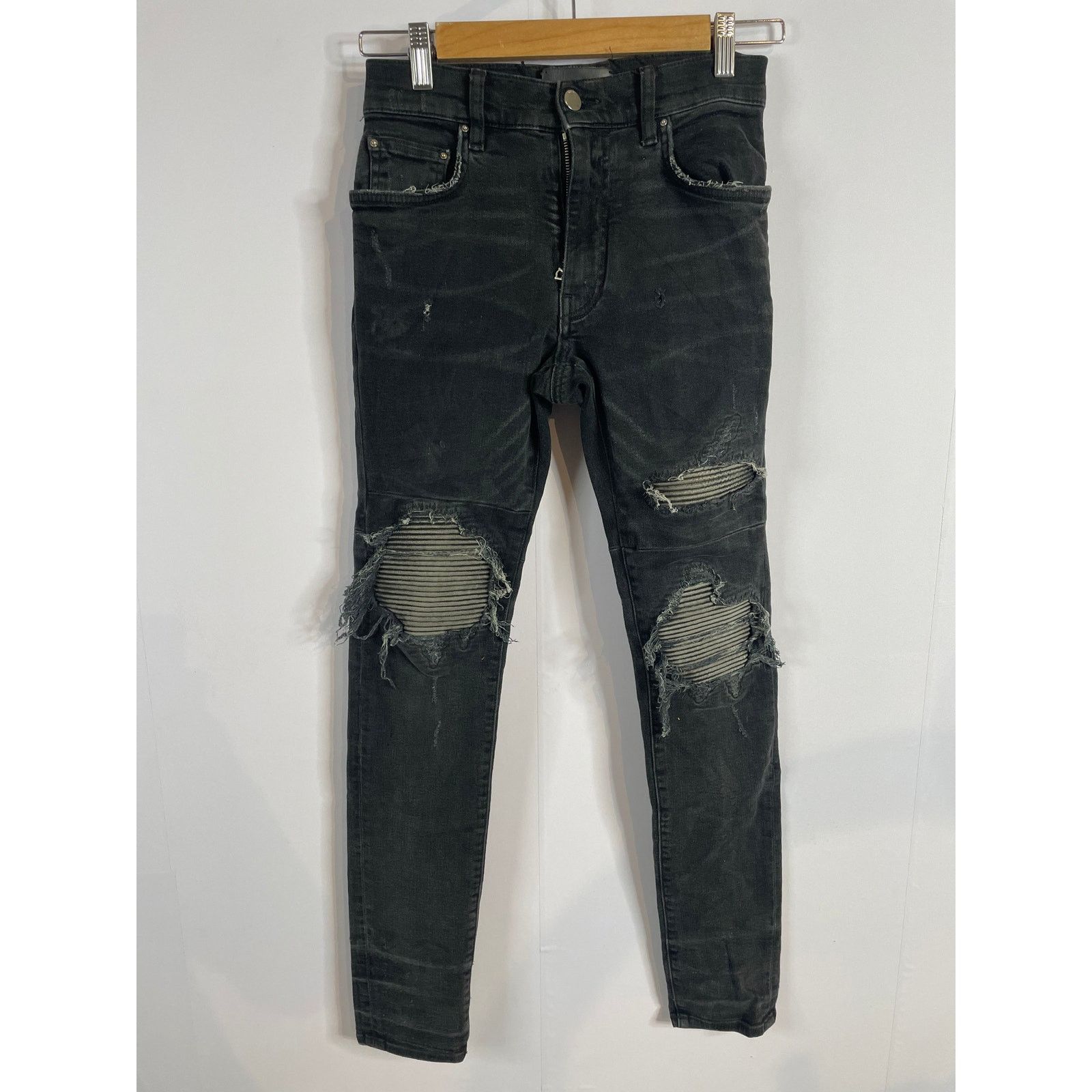 Amiri Amiri MX1 Black Black Patch (Faded) Used Women's 29 Size 29" - 1 Thumbnail
