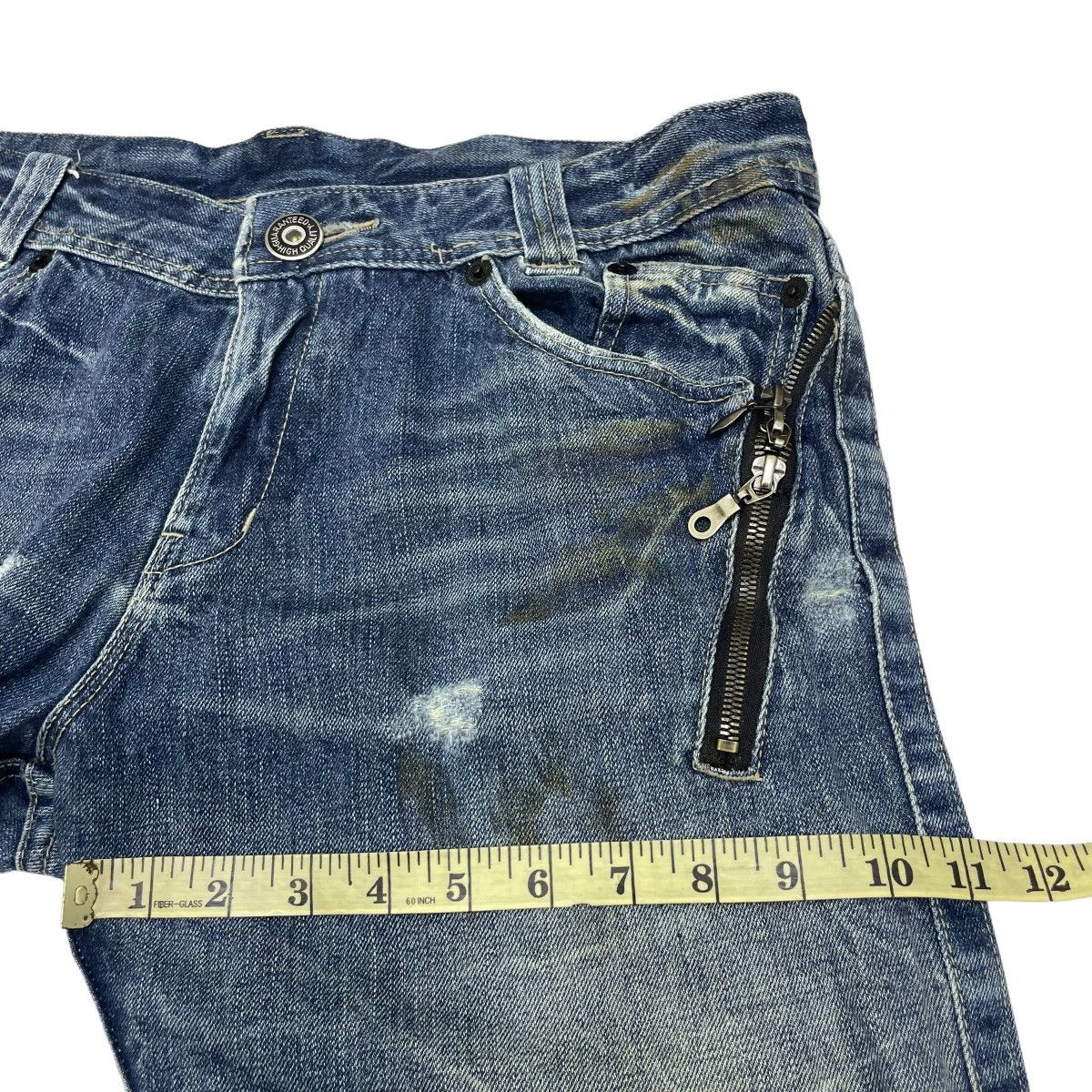 14th Addiction × If Six Was Nine × Le Grande Bleu (L.G.B.) Trashed Japanese Brand Ratle Trap Distress Denim Size US 32 / EU 48 - 15 Thumbnail