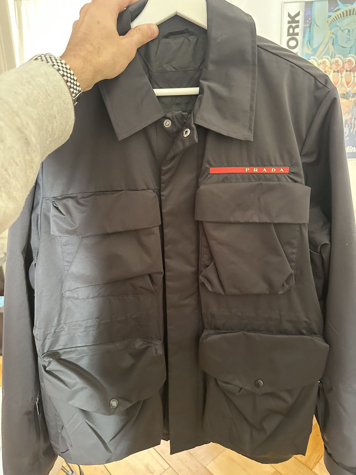 Prada PRADA LINEA ROSSA TECHNICAL UTILITY JACKET Size US L / EU 52-54 / 3 - 1 Thumbnail