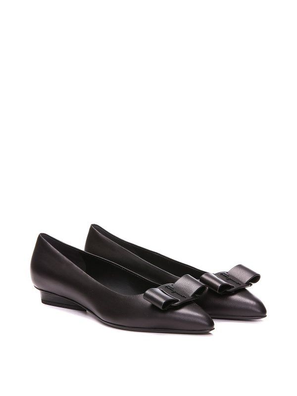 Salvatore Ferragamo o1y0426 Ballet Flats in Black Size US 6 / IT 36 - 4 Thumbnail