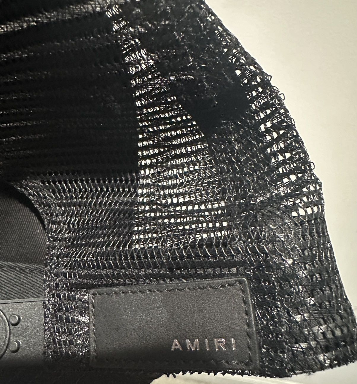 Amiri AMIRI Black Mesh Trucker Hat Size ONE SIZE - 3 Thumbnail
