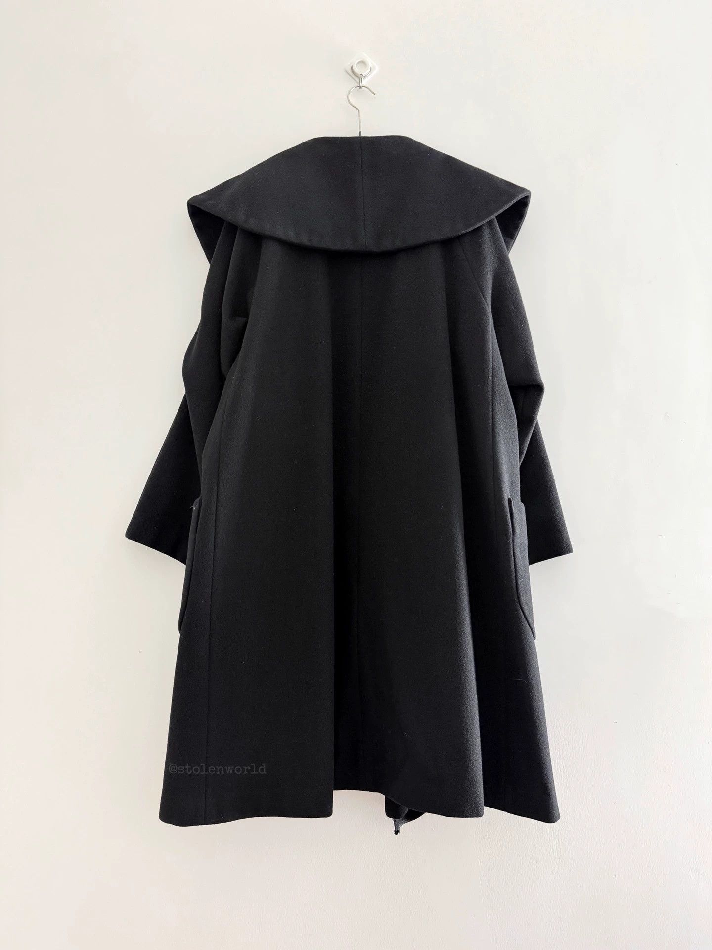 Y's Y's 90s Wool Overcoat Big Lapel Heavyweight Pockets Size F Size S / US 4 / IT 40 - 6 Thumbnail