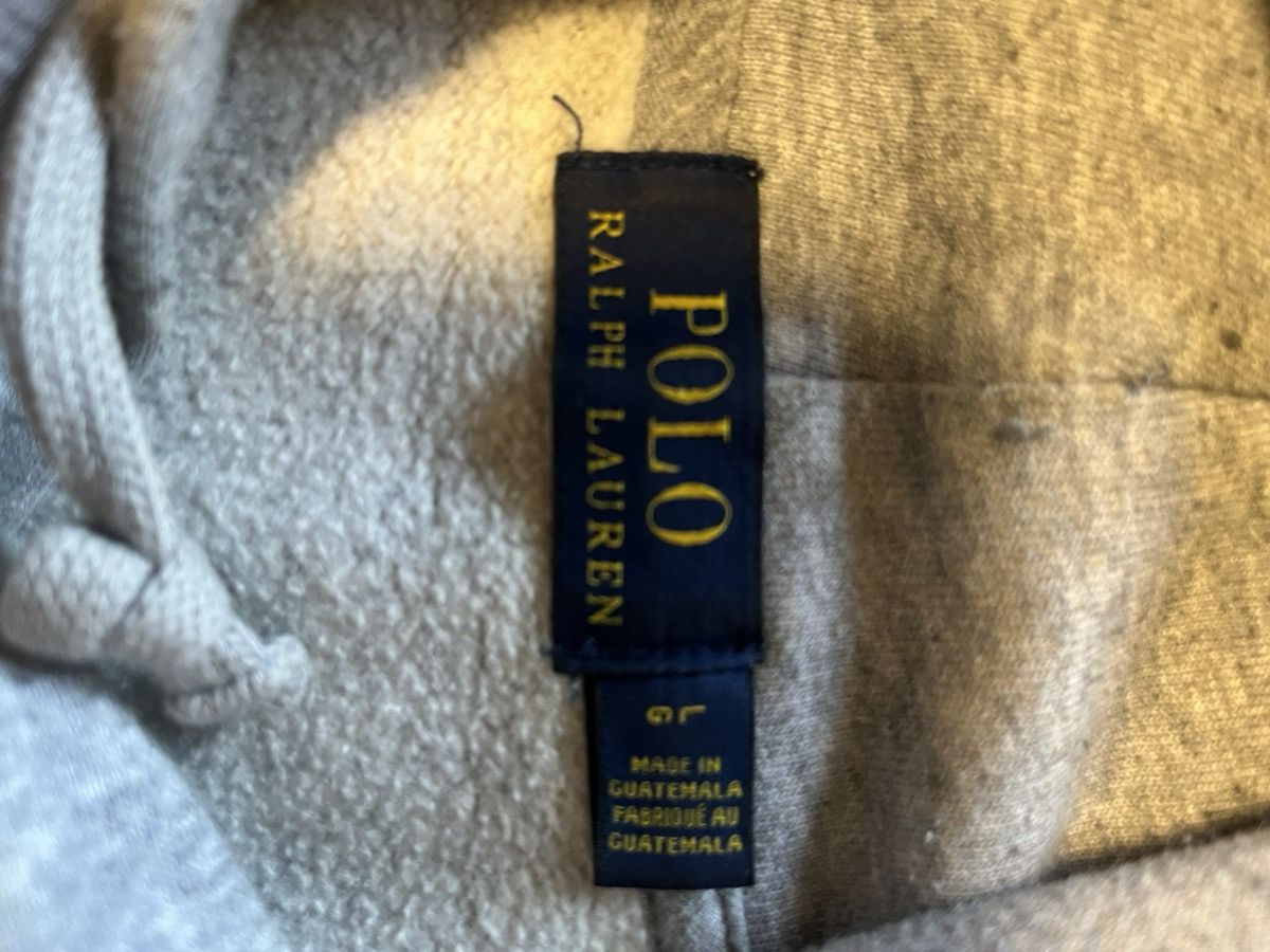 Polo Ralph Lauren × Vintage RARE Vintage Gray Polo Bear USA Basketball Hoodie Size US L / EU 52-54 / 3 - 4 Thumbnail