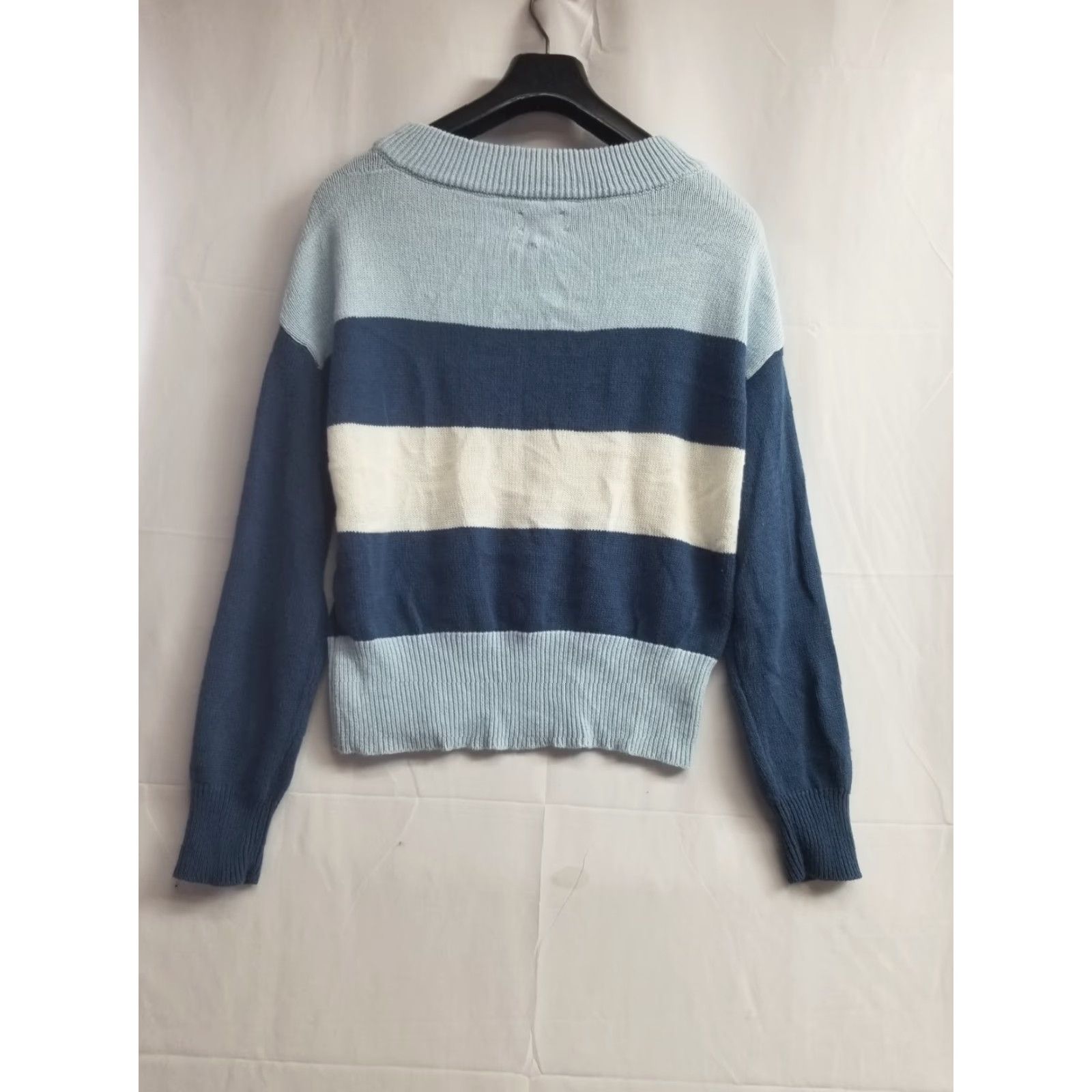 Lucky Brand Lucky Brand Sweater Women Pullover Knit Striped Casual Blue Size Small Size S / US 4 / IT 40 - 2 Thumbnail