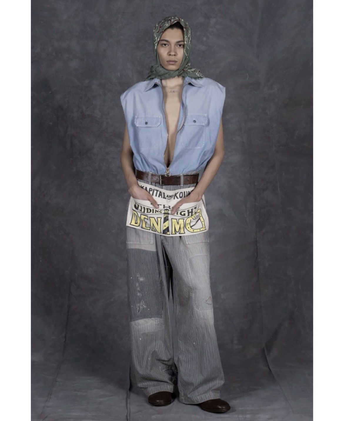 Kapital Kapital Canvas Short Apron (GUIDING LIGHT) Size ONE SIZE - 2 Thumbnail