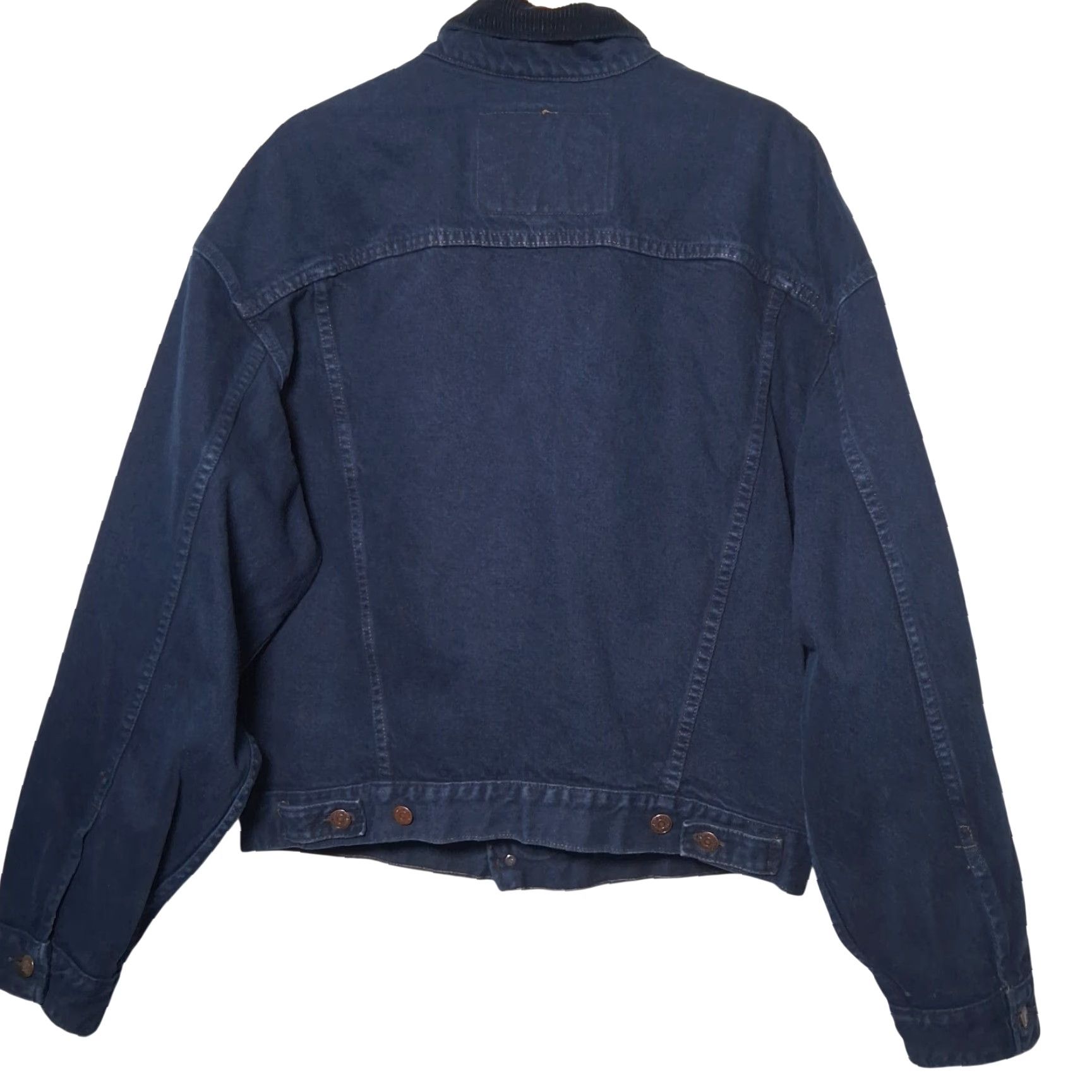 Levi's VINTAGE Levi's Levi Strauss Denim Jean Jacket L Blue Corduroy Trucker 70599 0730 Size US 33 - 5 Thumbnail