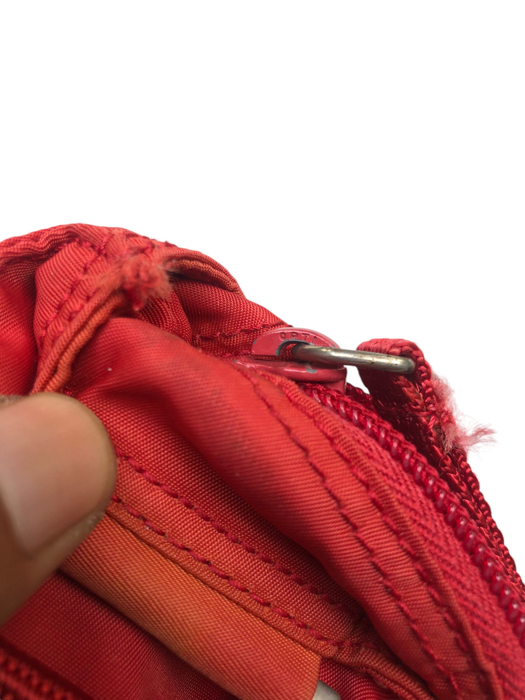 Prada 🔥Authentic PRADA Vintage Red Tessuto Crossbody Bag Size ONE SIZE - 11 Thumbnail
