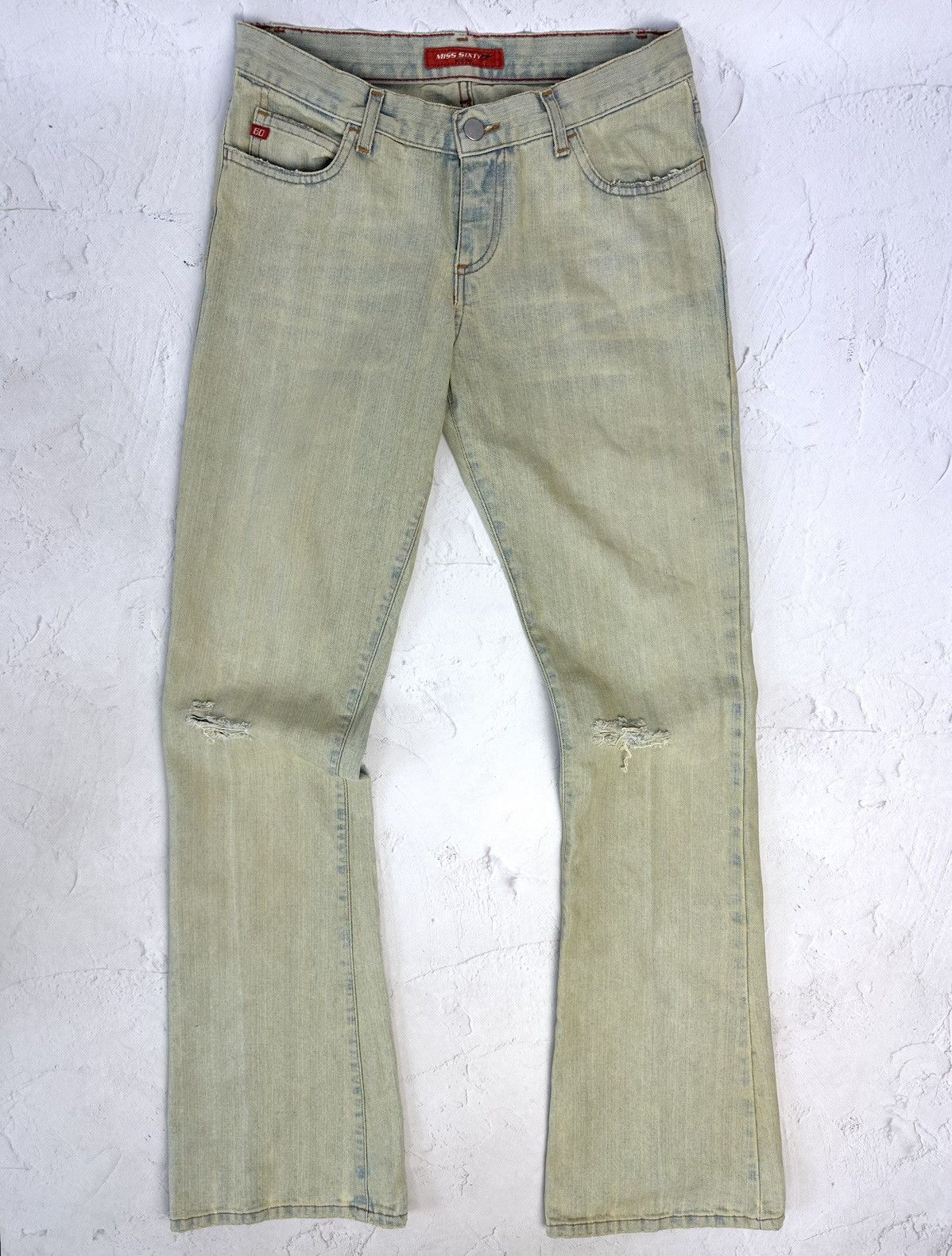 Miss Sixty Vintage Y2K Miss Sixty Distressed Washed Jeans Size 28" / US 6 / IT 42 - 1 Thumbnail