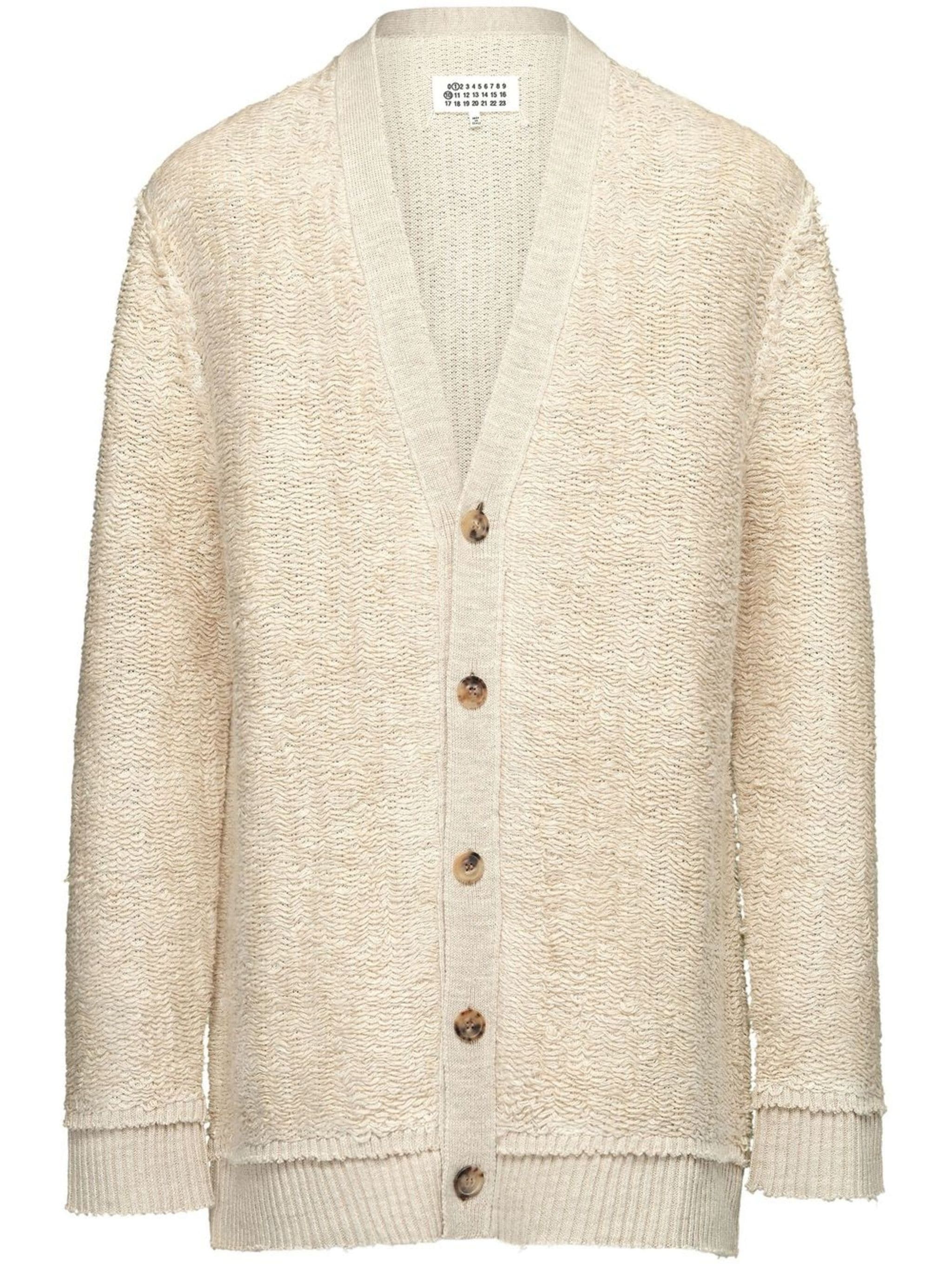 image of Maison Margiela O1W1Db10324 Cardigans In Beige, Women's (Size Large)