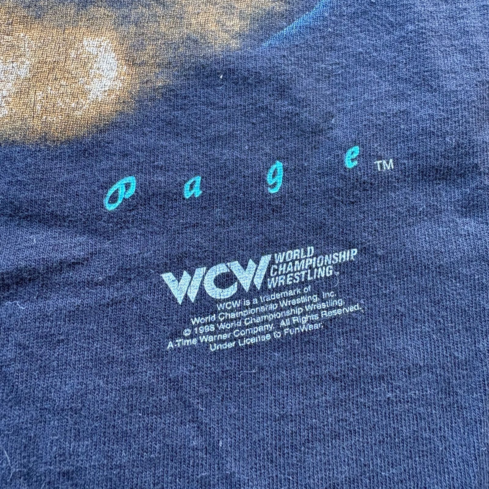 WWE Vintage 90s DDP WCW Wrestling T-shirt Size US L / EU 52-54 / 3 - 3 Thumbnail