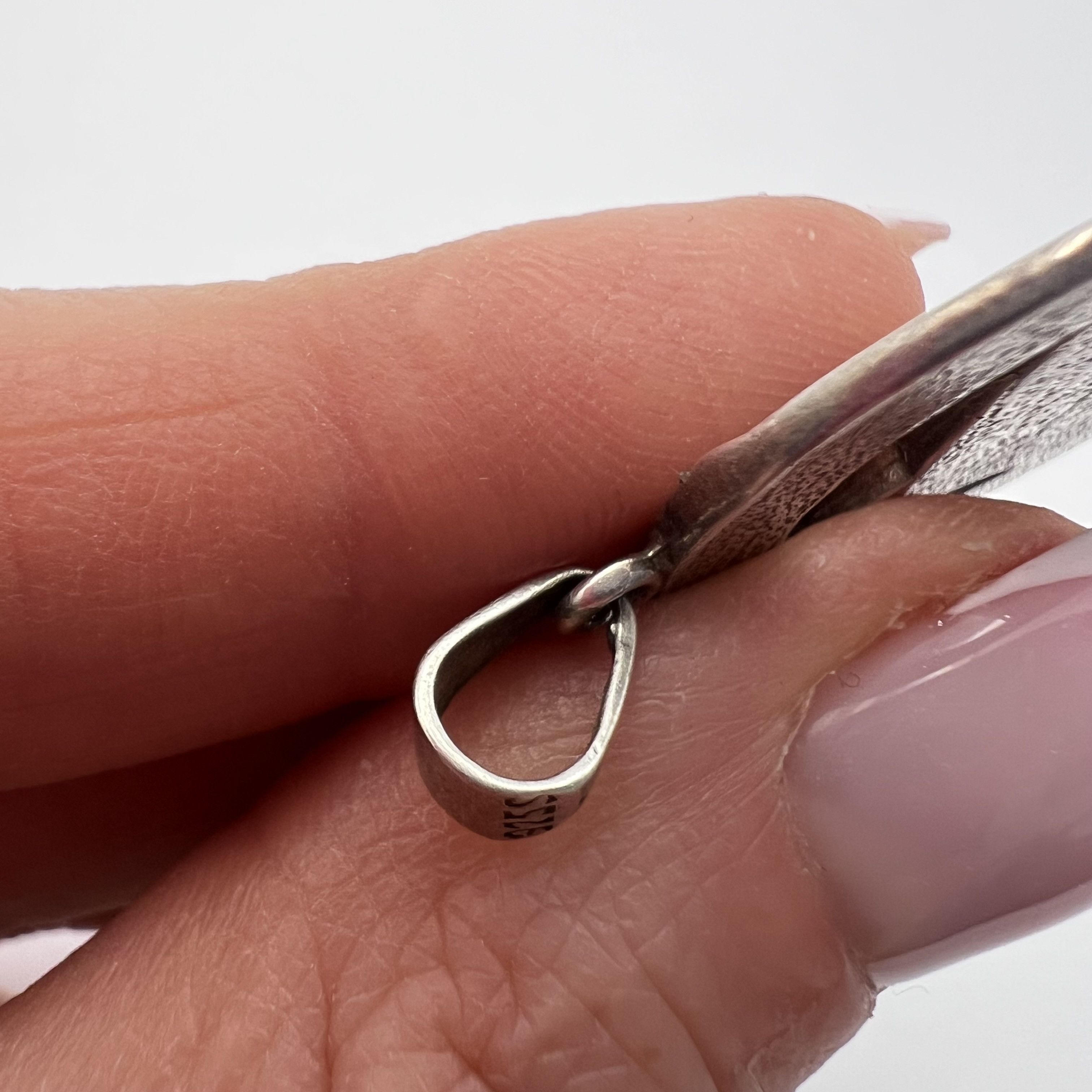 Sterling Silver Vintage Sterling Silver 925 Horseshoe Horse Pendant 7.3g Size ONE SIZE - 4 Thumbnail