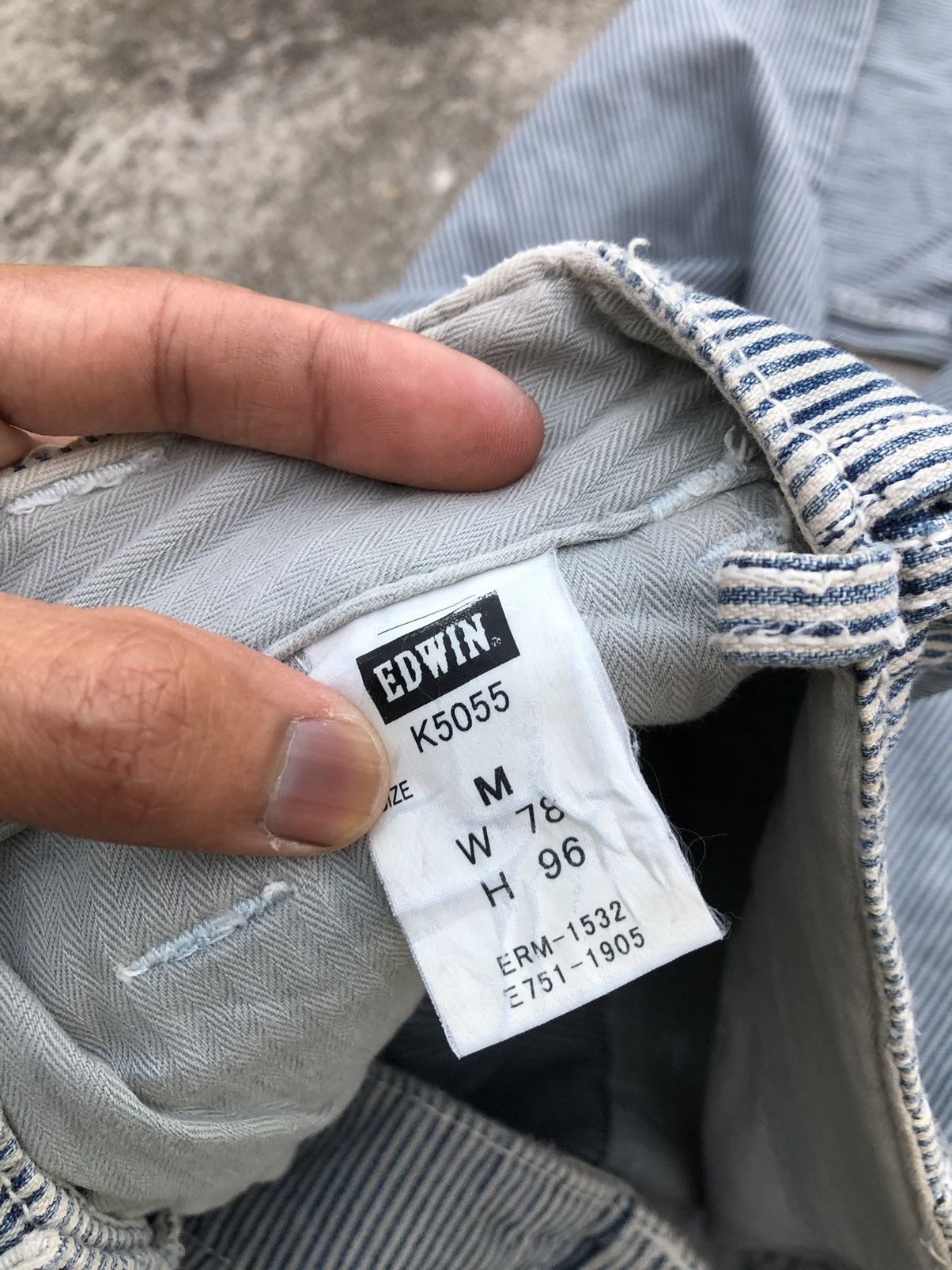 Edwin HICKORY STRIPE EDWIN 505 KHAKI Size US 34 / EU 50 - 5 Thumbnail