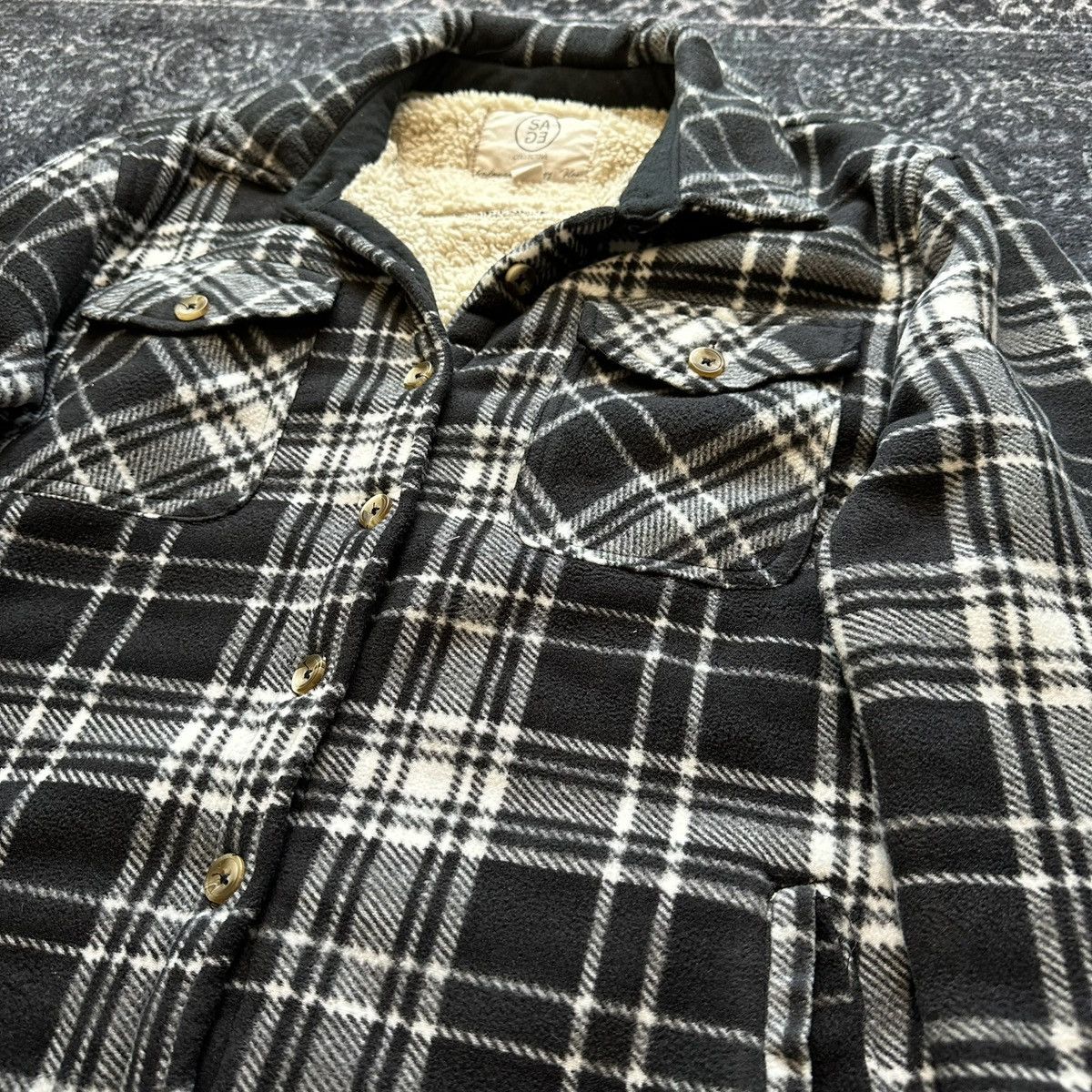 Other Vintage Black Wool Flannel Size US S / EU 44-46 / 1 - 2 Thumbnail