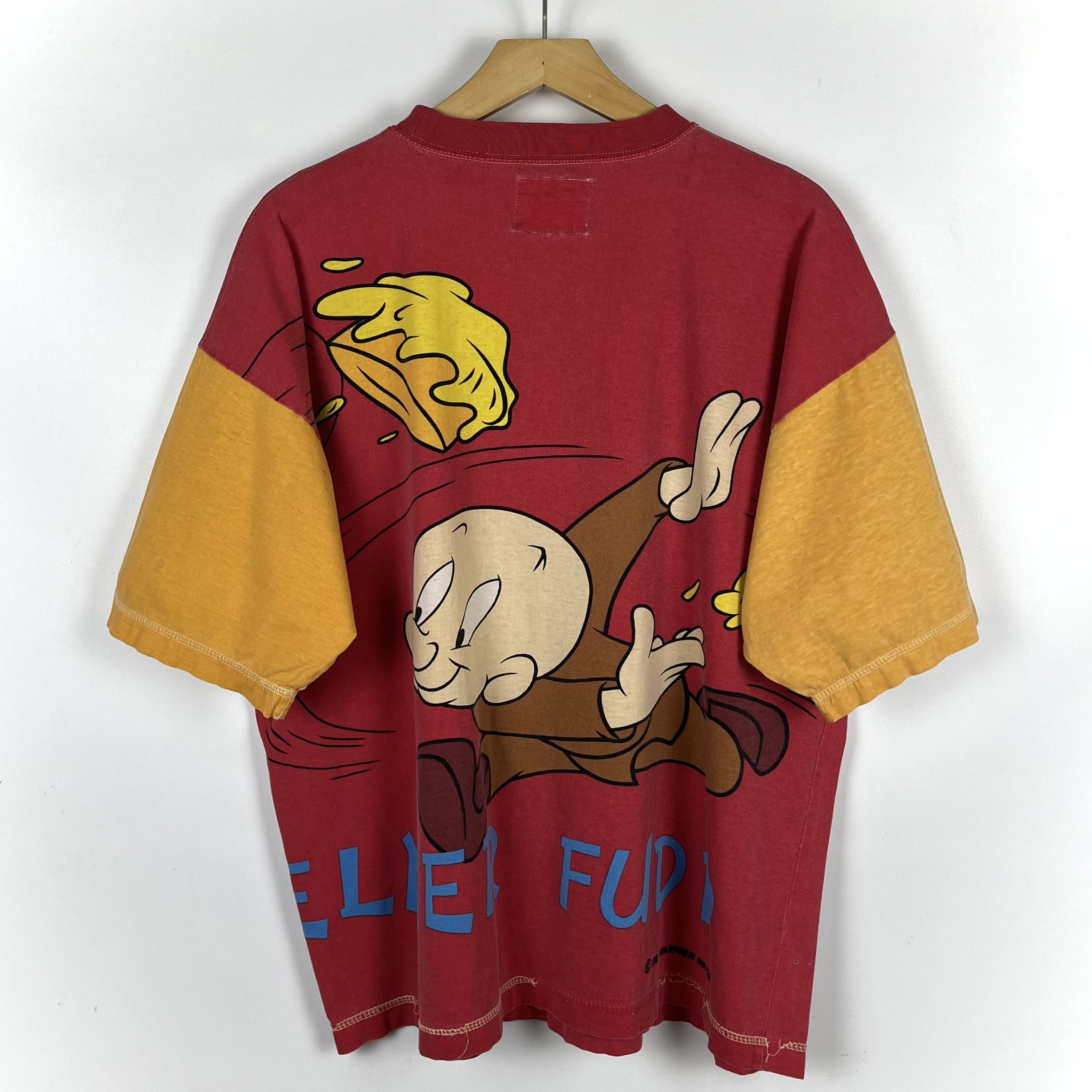 Cartoon Network Vintage Warner Bros Elmer Fudd Duffy Duck AOP T Shirt 1996 Size US S / EU 44-46 / 1 - 1 Thumbnail