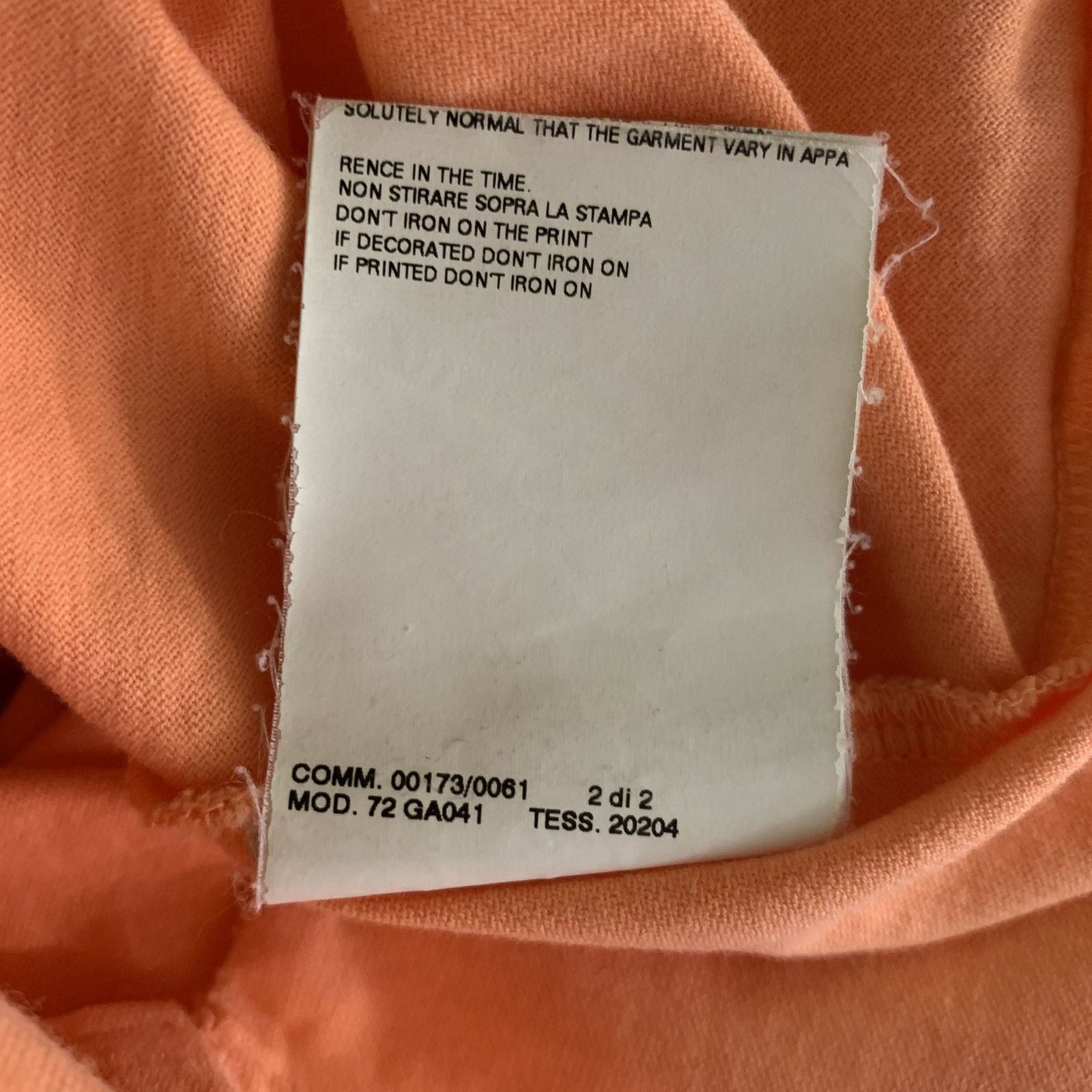 Dsquared2 DSQUARED2 Size M Orange Cotton Polo Shirt Size M / US 6-8 / IT 42-44 - 7 Thumbnail