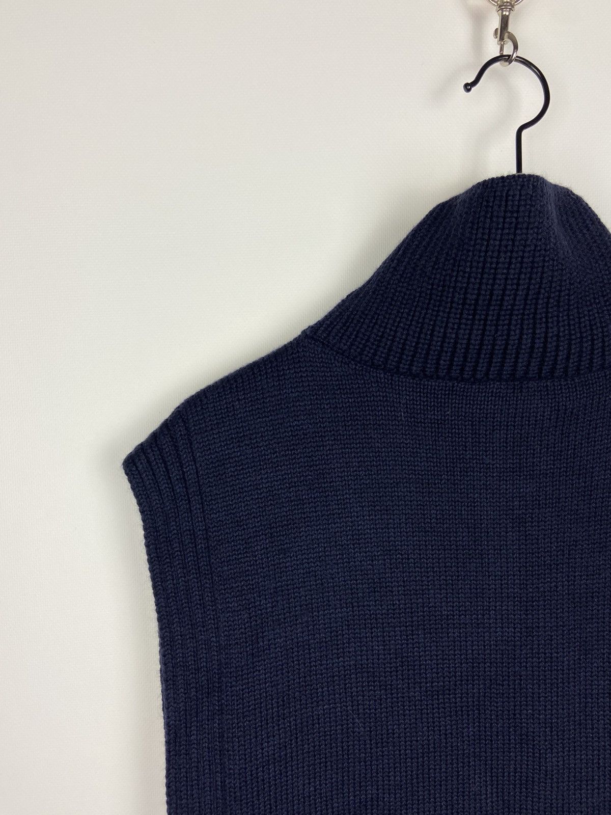 Designer × Fabiana Filippi Fabiana Filippi Sleeveless Roll-Neck Vest Blue Women’s Wool Size L / US 10 / IT 46 - 16 Thumbnail