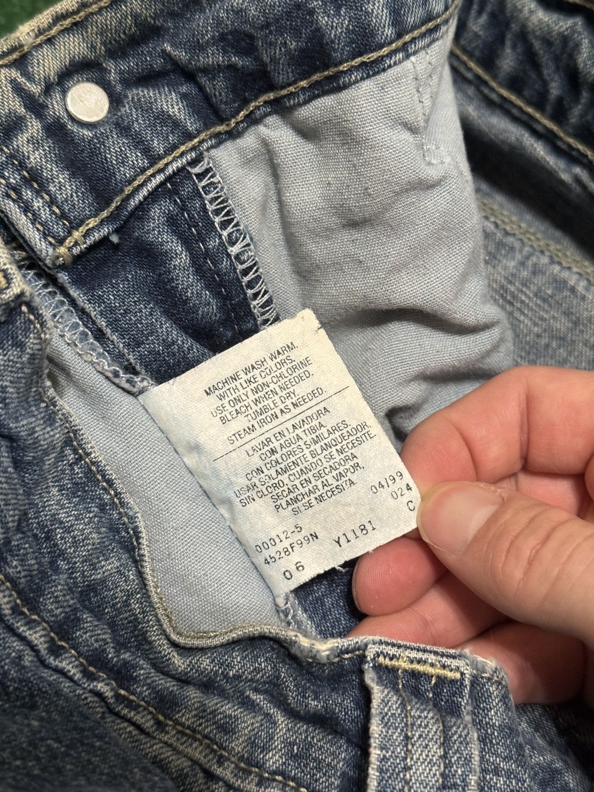 Vintage Vintage 90s Carpenter Baggy Wide Leg Skater 32x30 Jeans Size US 32 / EU 48 - 4 Thumbnail