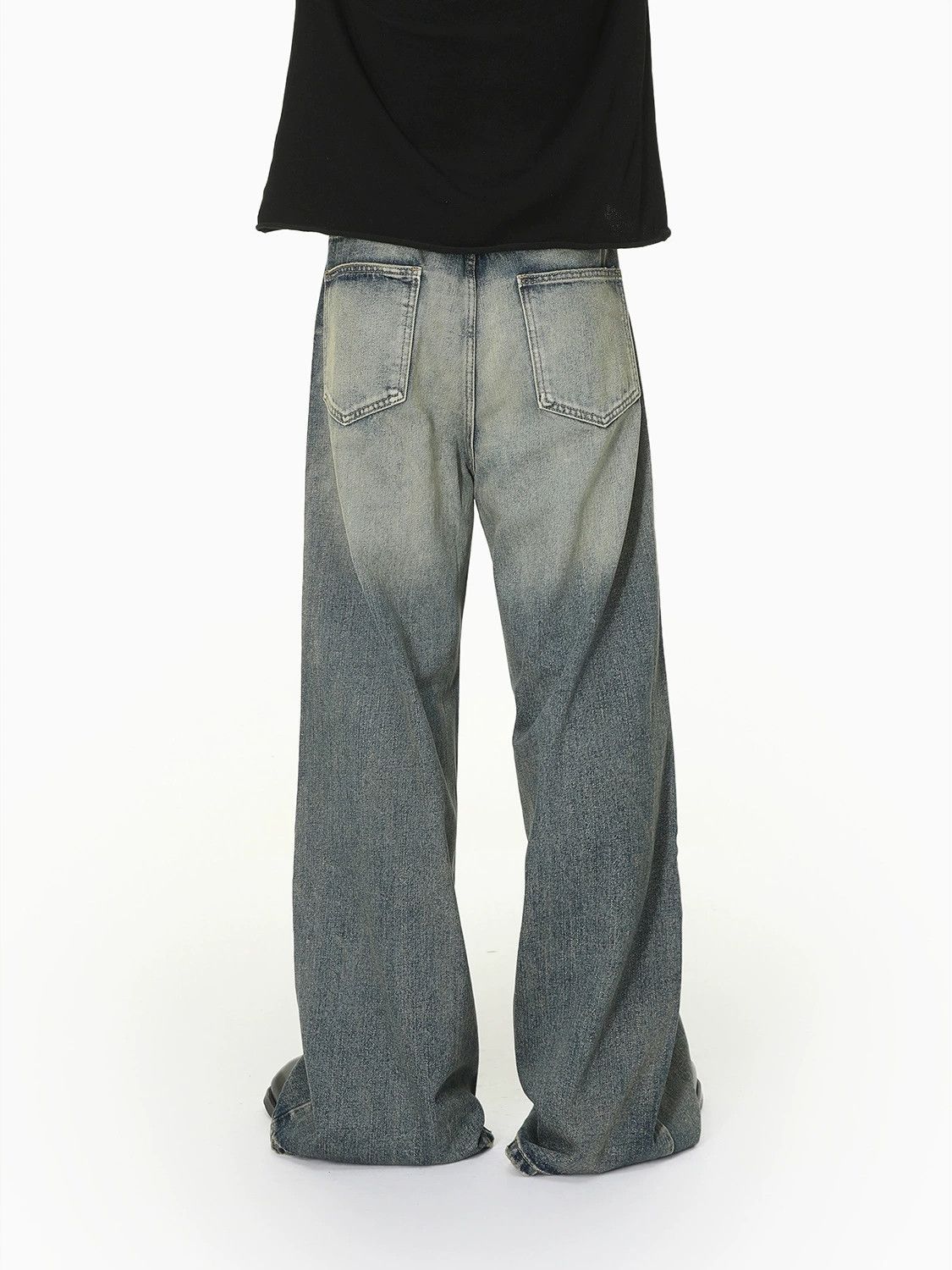 Vintage Men's Vintage Streetwear Washed Clean-Fit Distressed Jeans Size US 32 / EU 48 - 5 Thumbnail