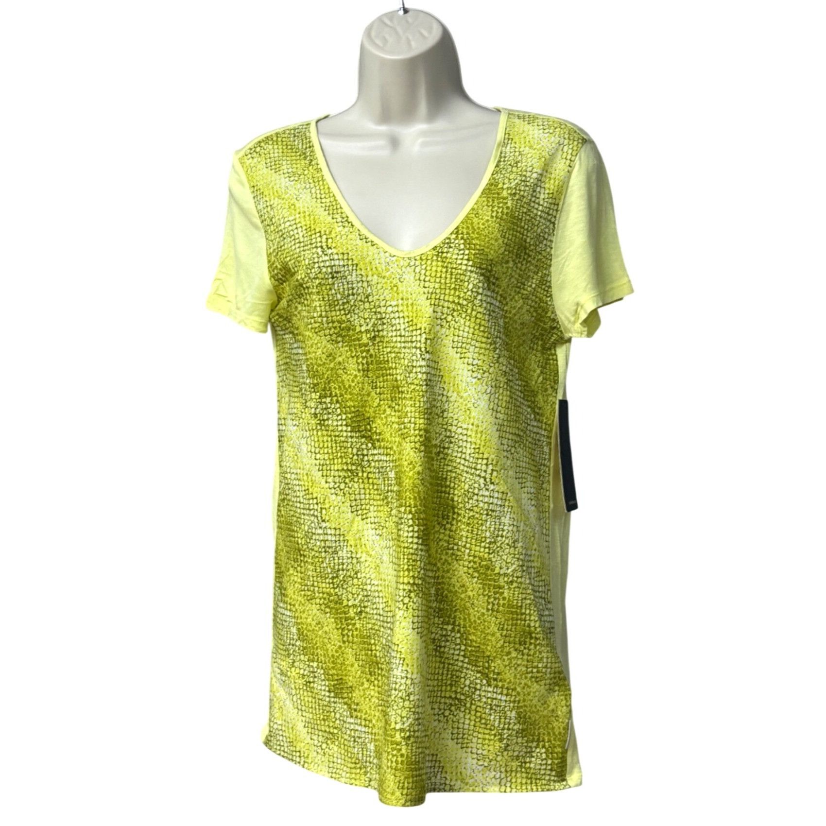 Calvin Klein Calvin Klein Jeans Women's Mixed Media Print Block Swing Te Size S / US 4 / IT 40 - 1 Thumbnail