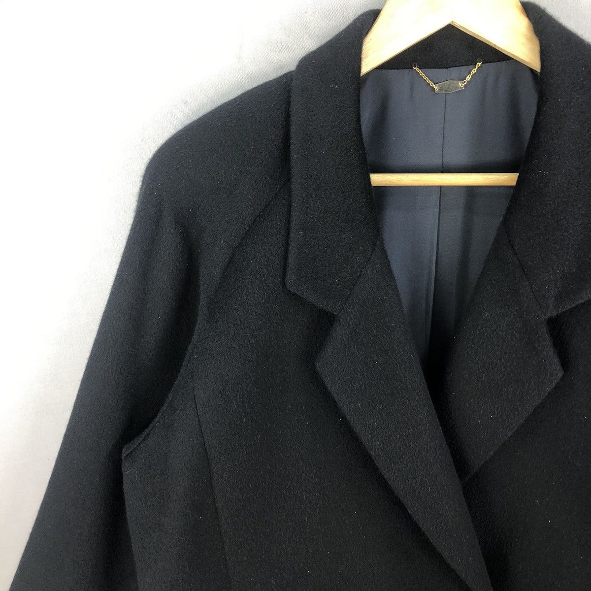 Japanese Brand City Elegance Japan Cashmere Blend Long Coat Jacket Size US M / EU 48-50 / 2 - 2 Thumbnail