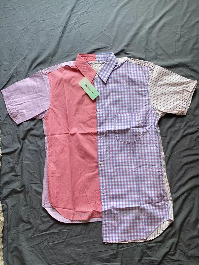 Comme des Garcons Comme Des Garcons Pattern Patchwork Short Shirt Size XS / US 0-2 / IT 36-38 - 1 Thumbnail