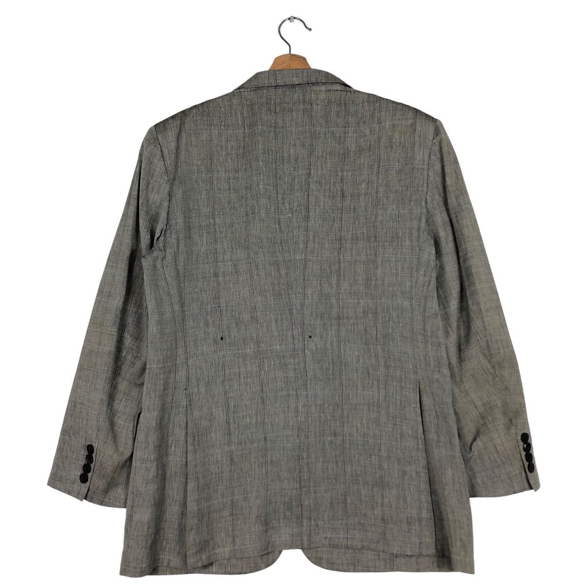 Burberry 🔥Vtg Burberrys Wool & Linen Double Breast Jackets Size US M / EU 48-50 / 2 - 8 Thumbnail