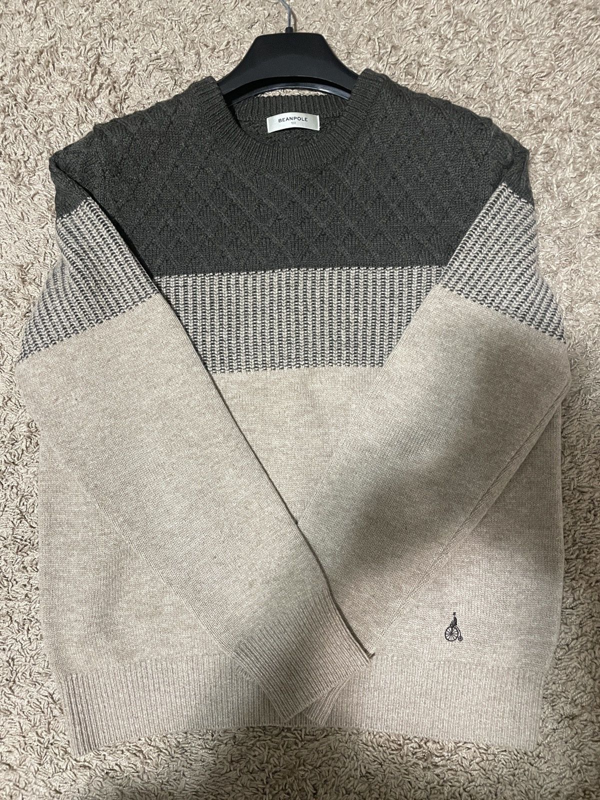 Polo Ralph Lauren Bean Pole Brown Wool Sweater Size US L / EU 52-54 / 3 - 1 Thumbnail